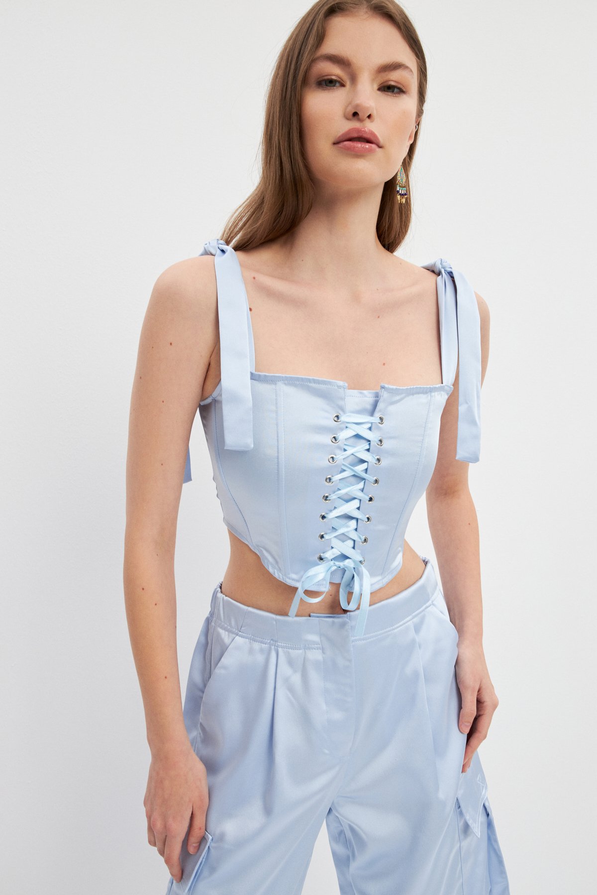 BABY BLUE BUSTIER