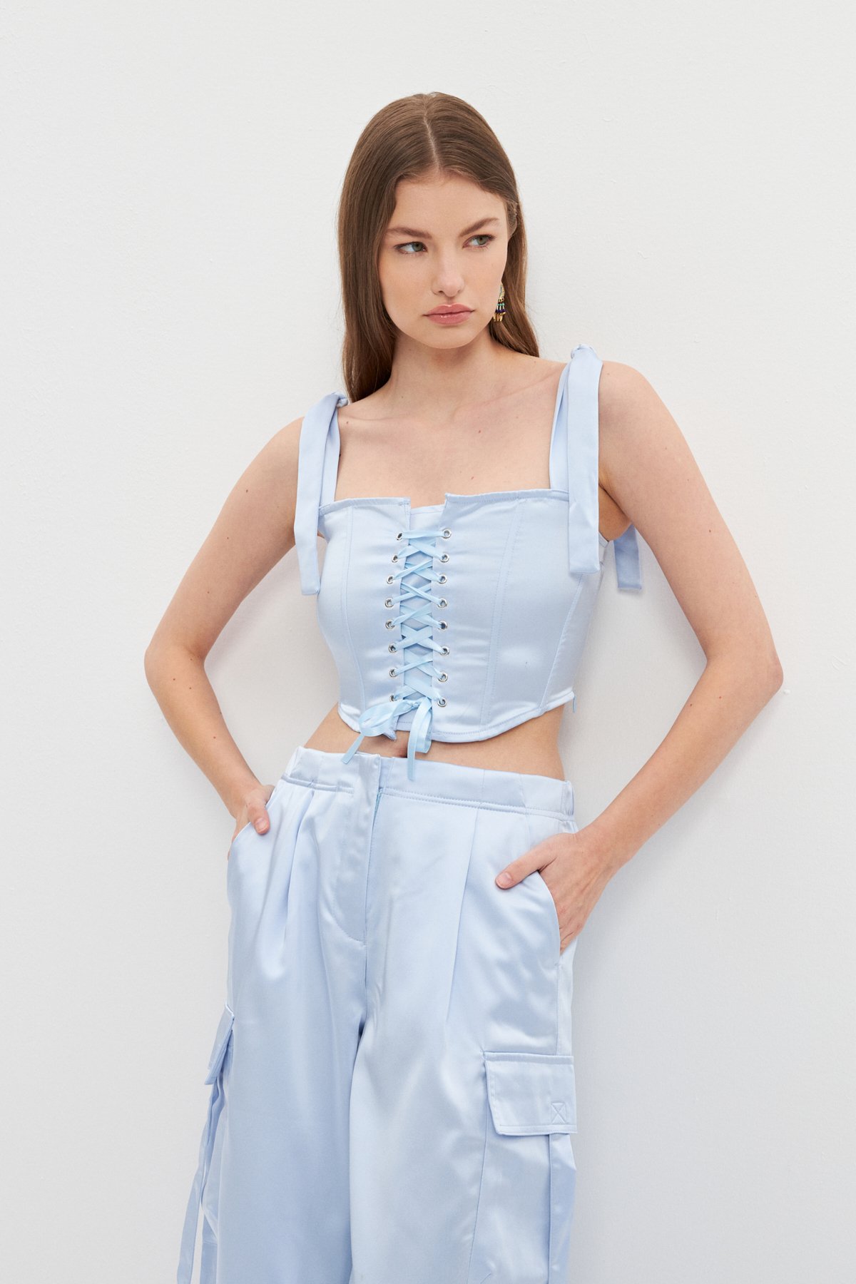 BABY BLUE BUSTIER