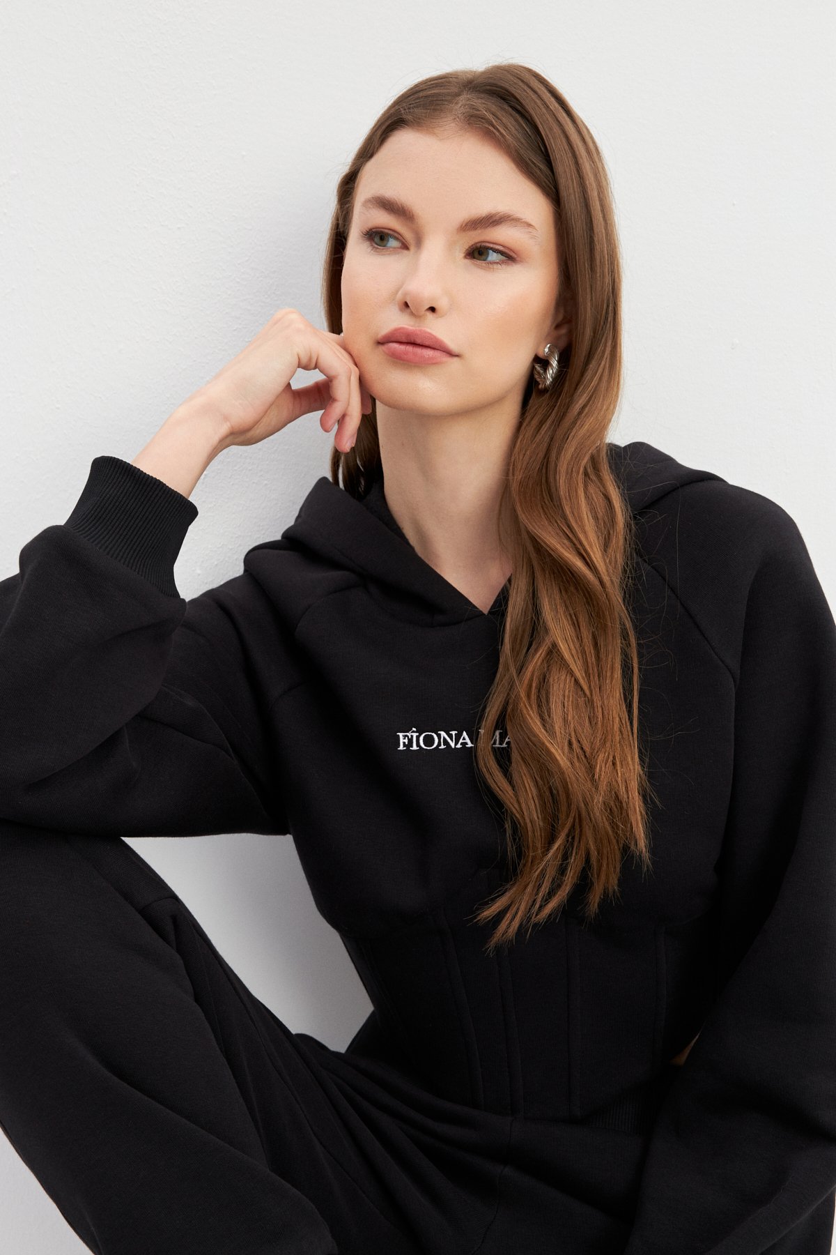 MAREN GIRL BLACK SWEATSHIRT TAKIM