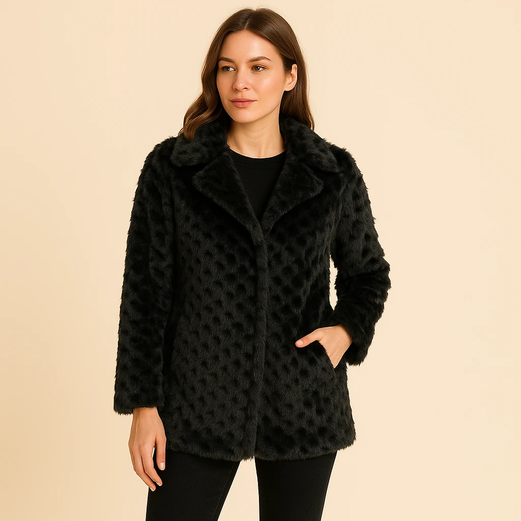 Zarif Peluş Kürk Ceket