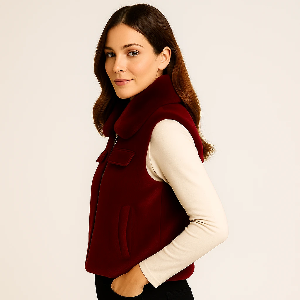 kolsuz tüylü yelek