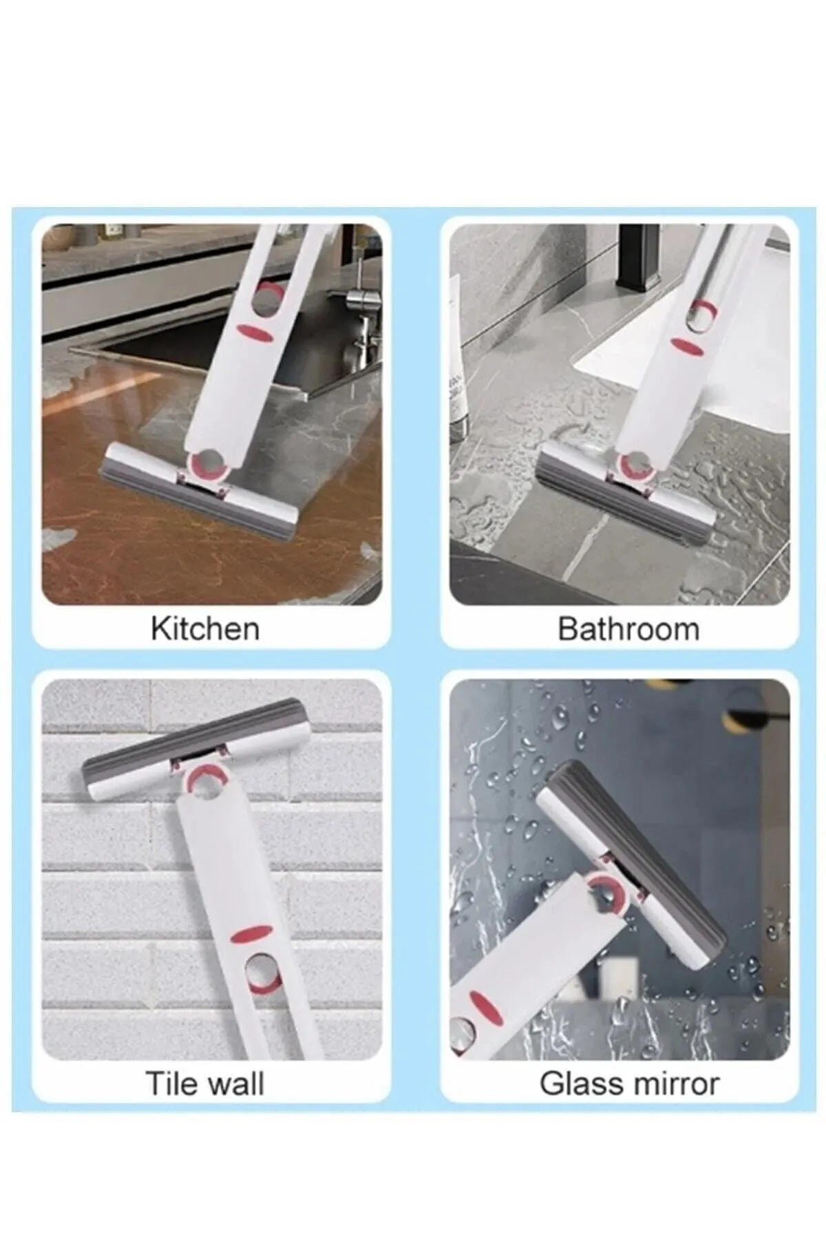 Kendinden Sıkmalı Taşınabilir Çok Amaçlı Mini Mop