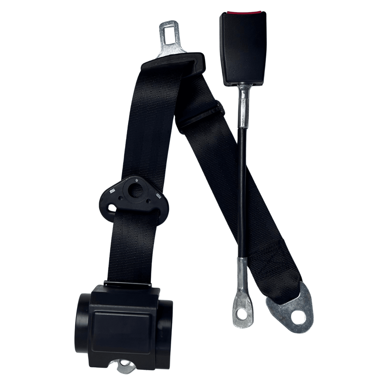 3 Nokta Otomatik Emniyet Kemeri - Çelik Halatlı 28cm Buckle - ELR Sistemli