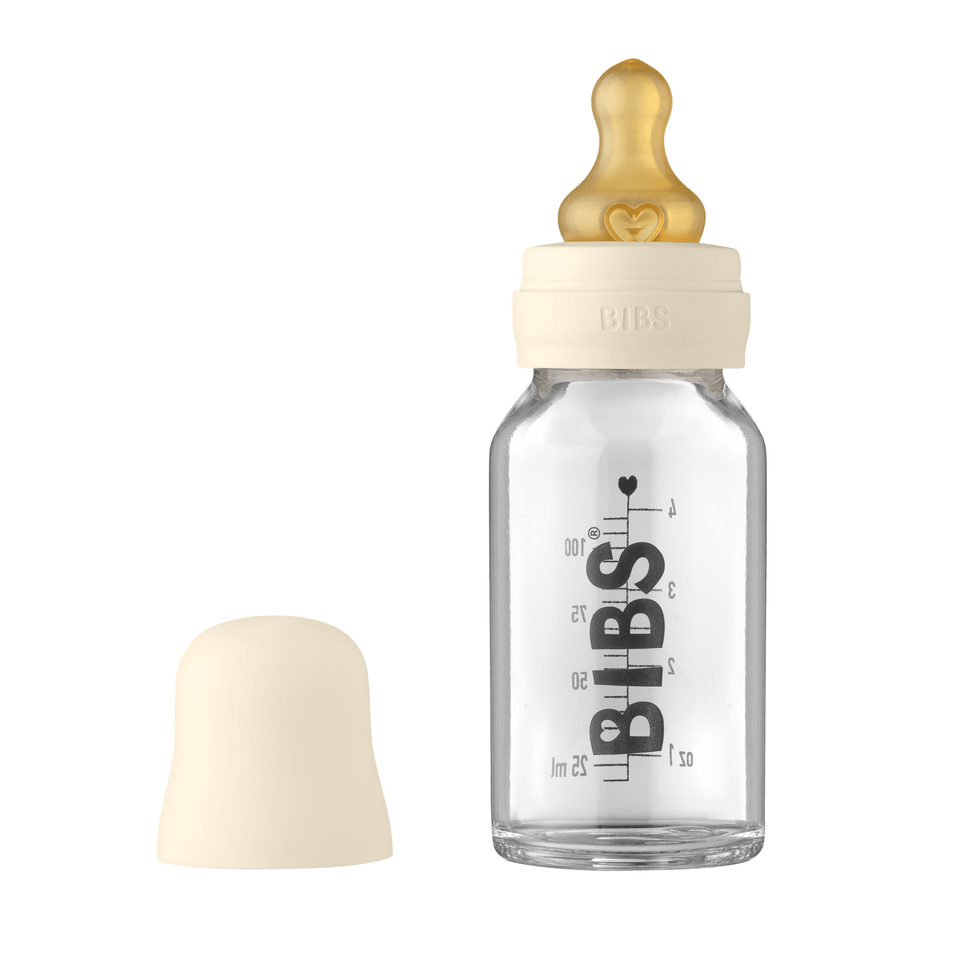 Bibs Baby Bottle Complete Set Biberon 110 ML -Ivory