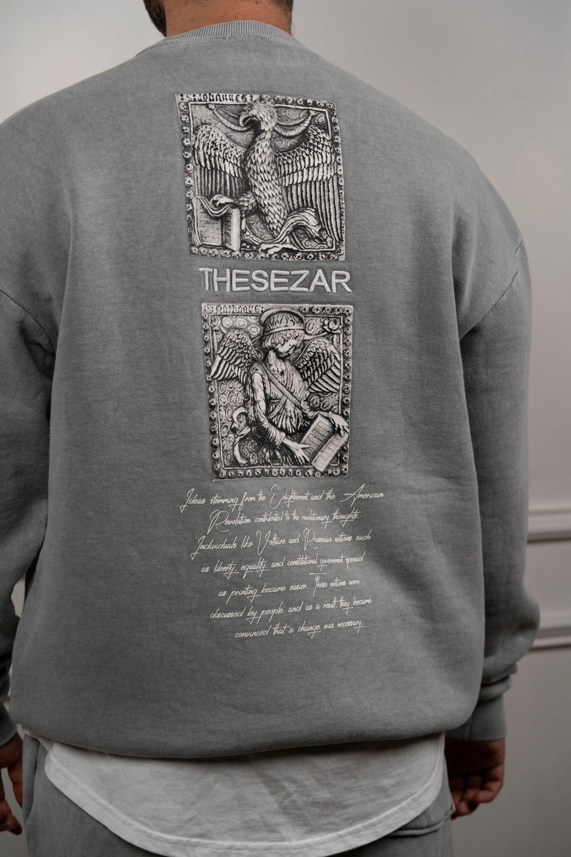 Bronx Yıkamalı Şardonlu Sweatshirt Gri