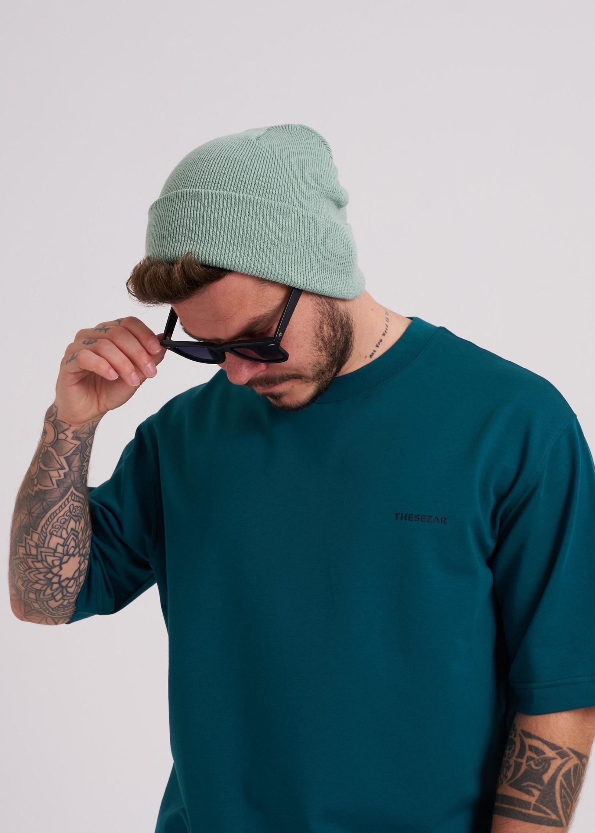 Light green cotton knitted beanie, Adult comfort colors beanie, Soft winter beanie, Basic beanie, Colored classic beanie Thesezaraccesories