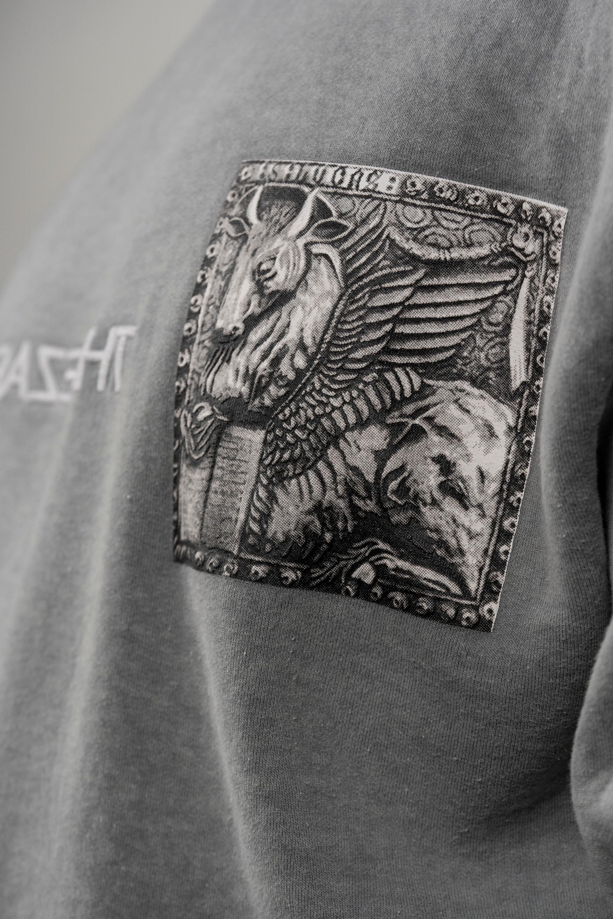 Bronx Yıkamalı Şardonlu Sweatshirt Gri