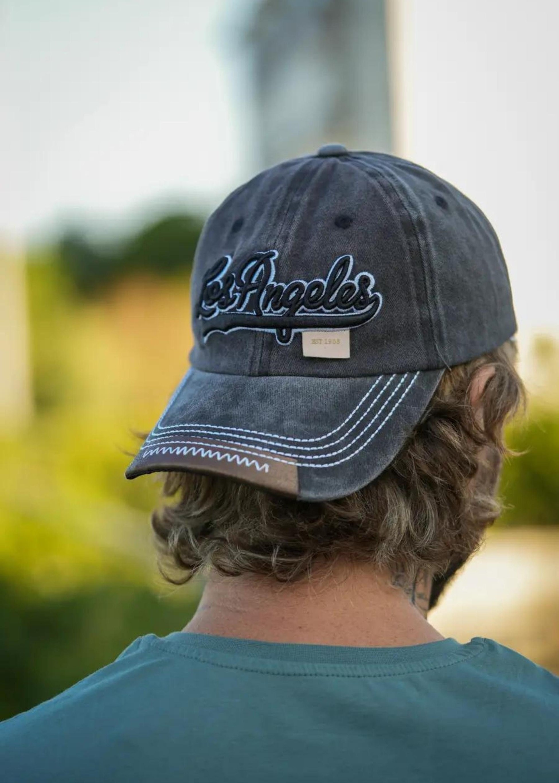 Los Angeles Basic Gray Hat,Timeless Baseball Cap with Embroidery Legacy,Unisex Cotton Baseball Cap for Men and Women,Woman Leather hat