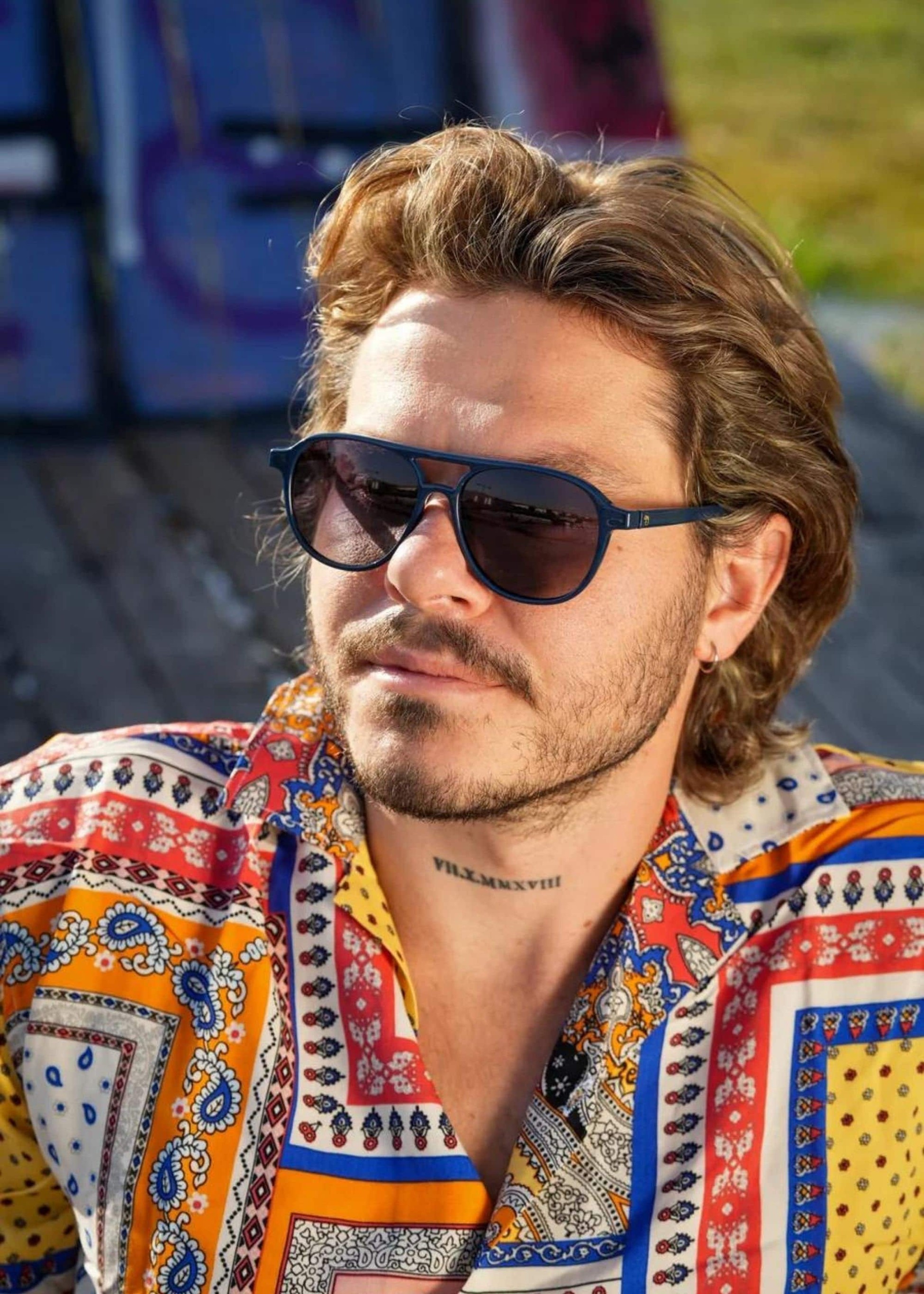 Authentic navy blue oversized sunglasses, Elegant big boy sunglasses, Large framed sunglasses, Men’s blue sunglasses Thesezaraccesories