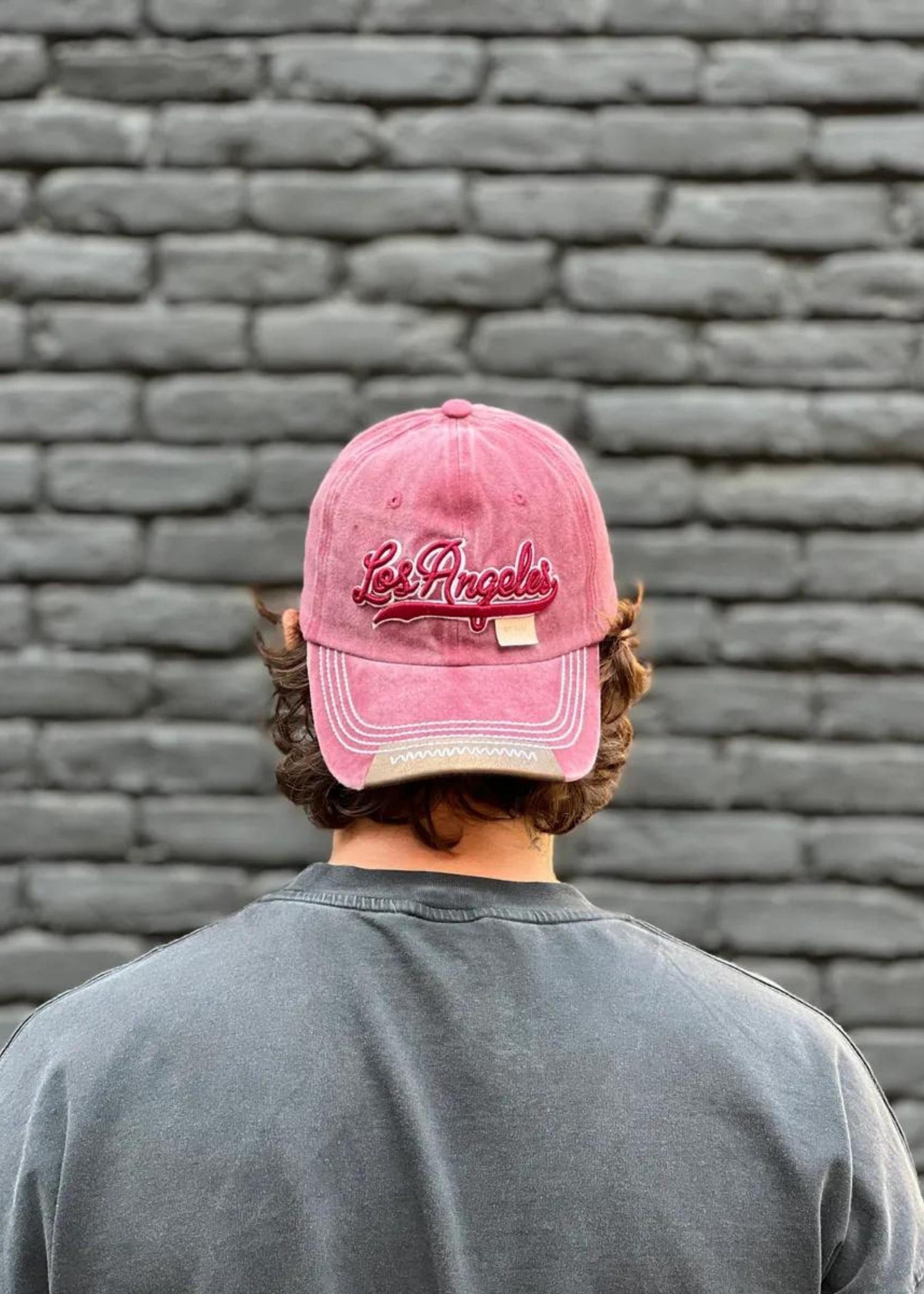 Los Angeles Basic Pink Hat,Timeless Baseball Cap with Embroidery Legacy,Unisex Cotton Baseball Cap for Men and Women,Women&#39;s pink Letter Hat