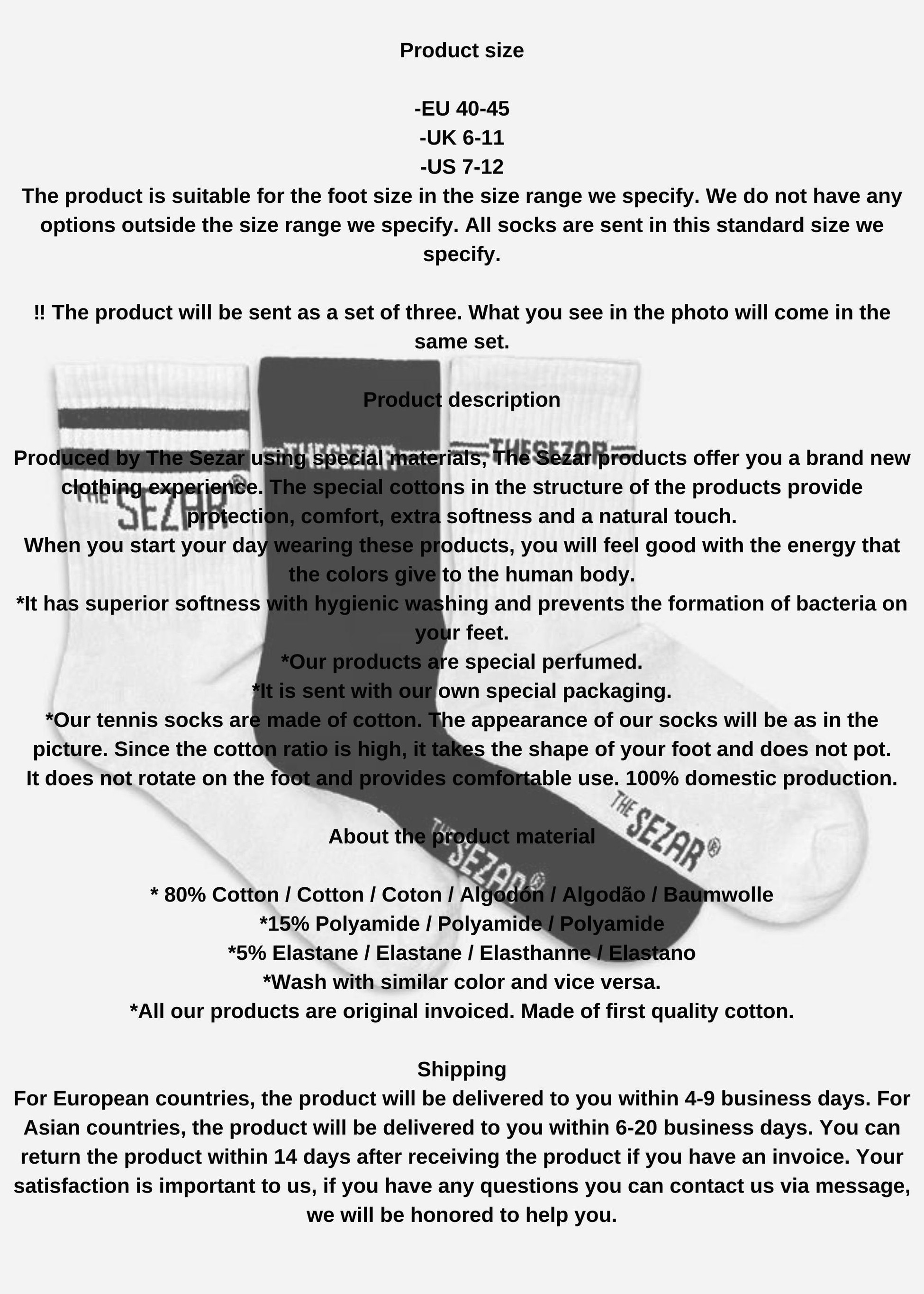 Triple Set Tennis Socks,Black Striped Tennis Socks,White Tennis Socks,High Quality Men&#39;s Socks,Sports Socks,Thesezaraccesories printed socks
