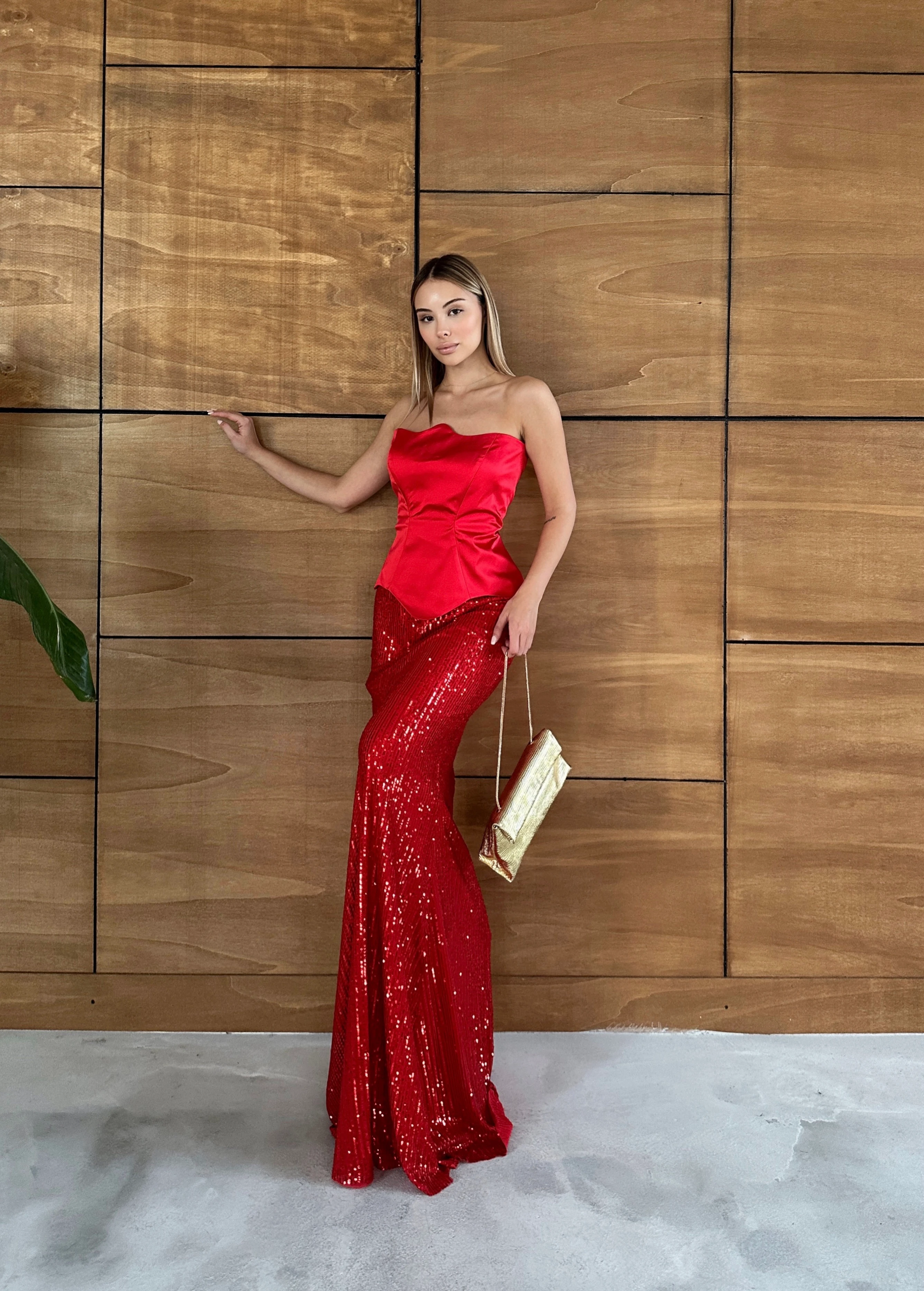 Belicia Elbise - Kırmızı