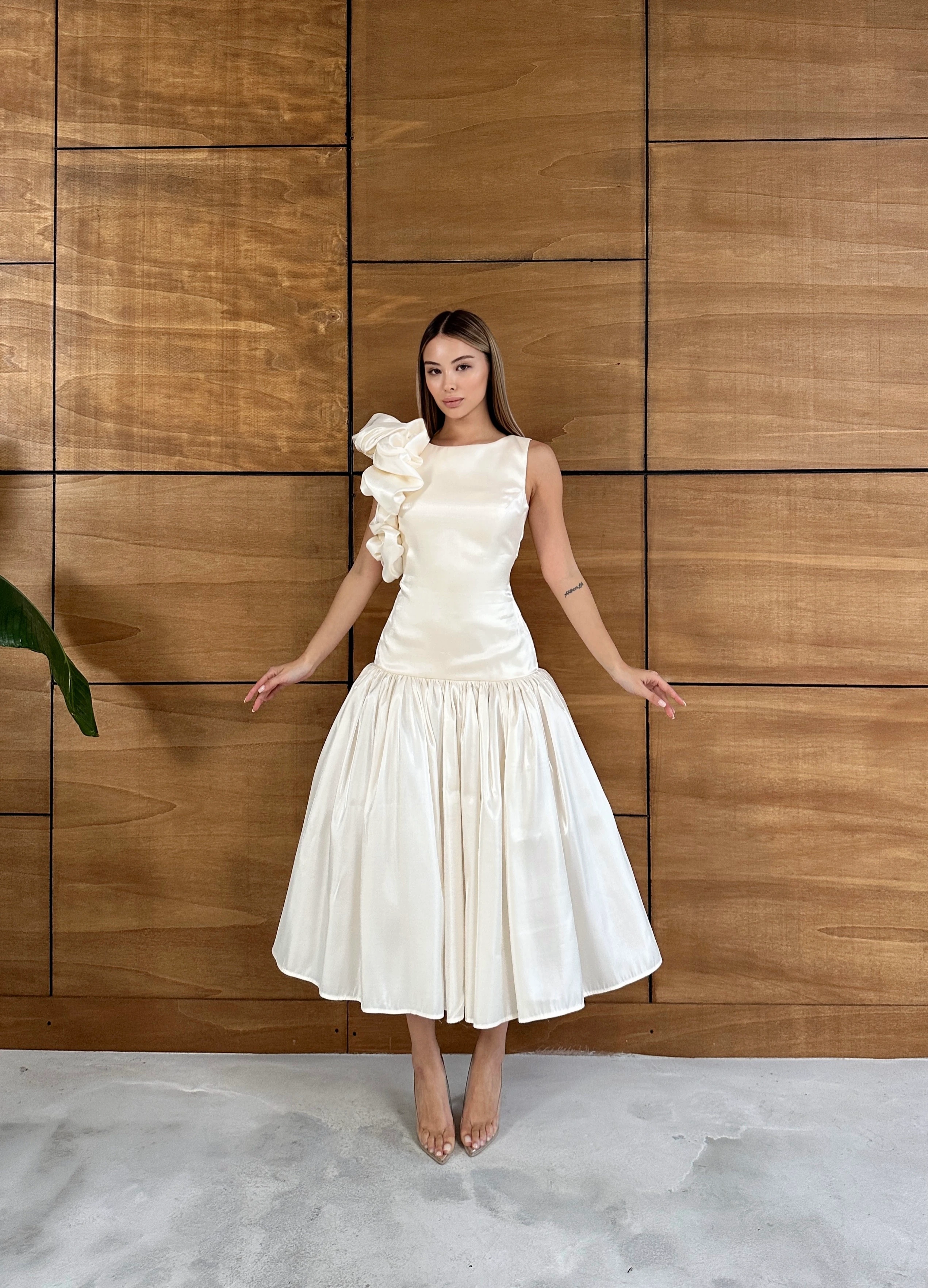 Monre Elbise - Beyaz