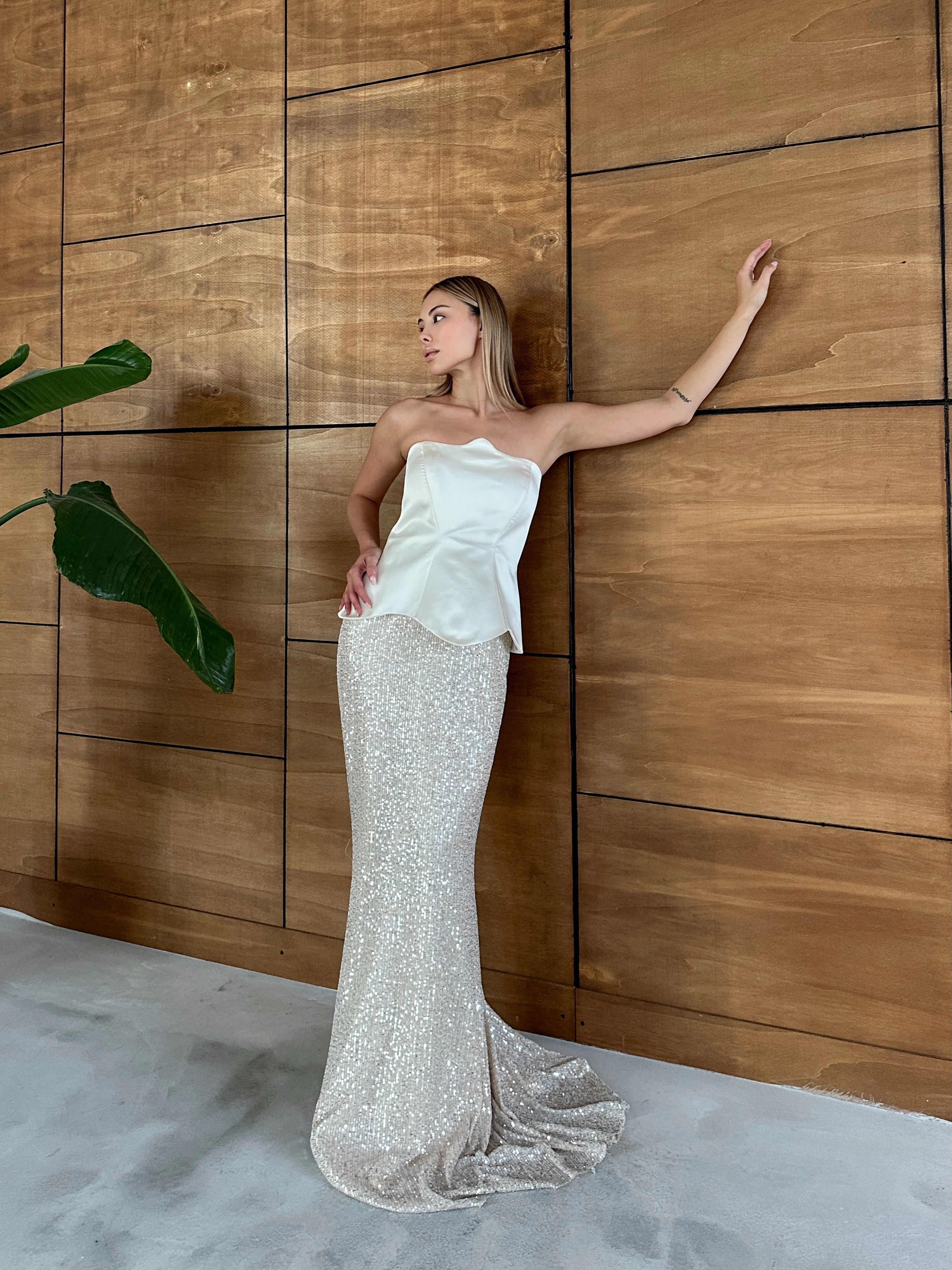 Belicia Elbise - Beyaz