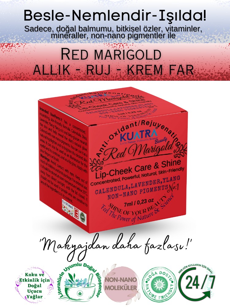 Red Marigold - Hepsi Bir Arada Balm (Ruj - Allık - Göz Farı) 7ml