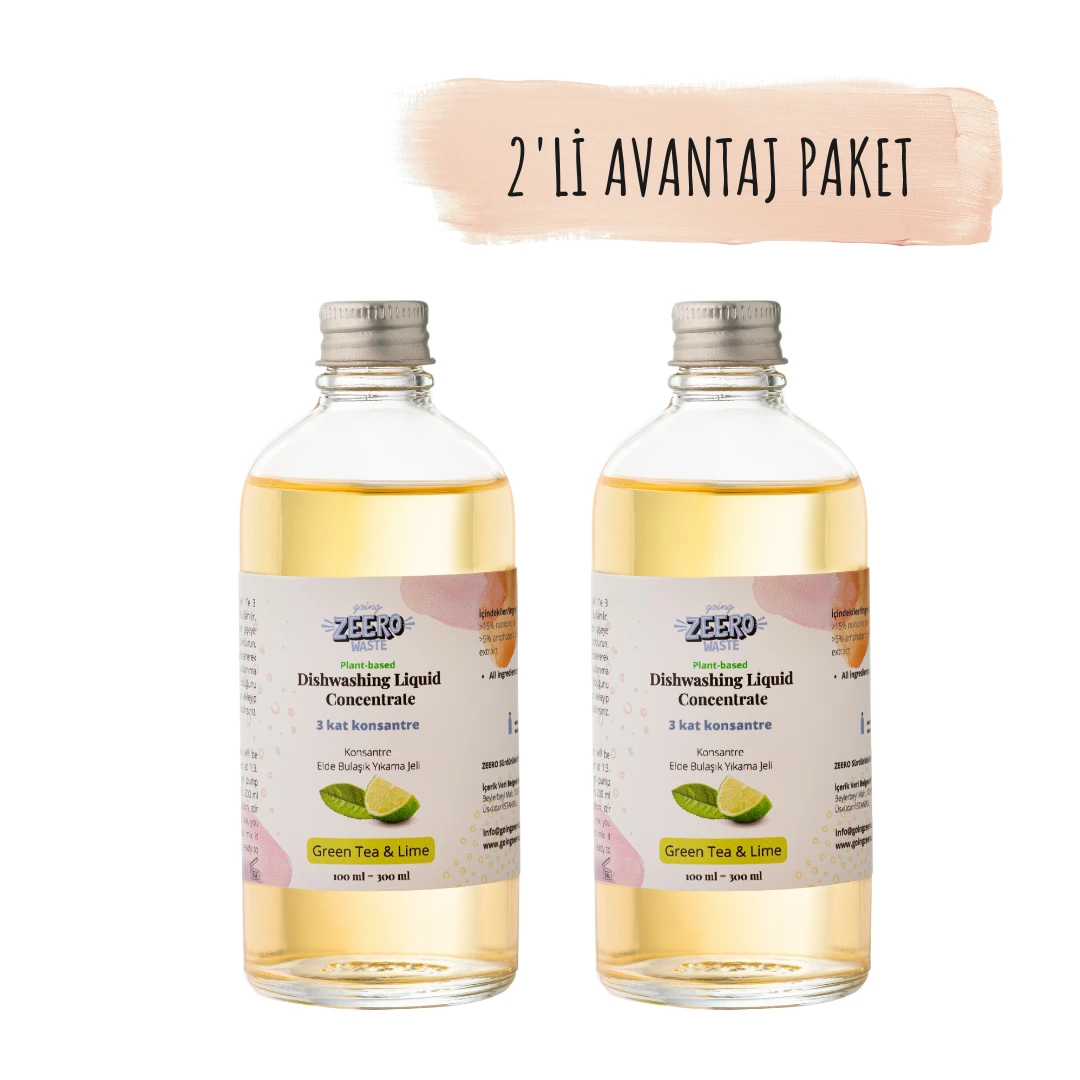 Elde Bulaşık Yıkama Deterjanı (2'li Paket Lime & Okaliptus)