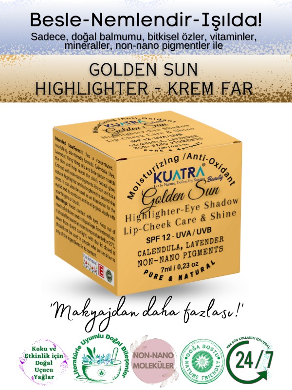 Golden Sun - Hepsi Bir Arada Balm (Highlighter - Göz Farı- Aydınlatıcı) - 7ml