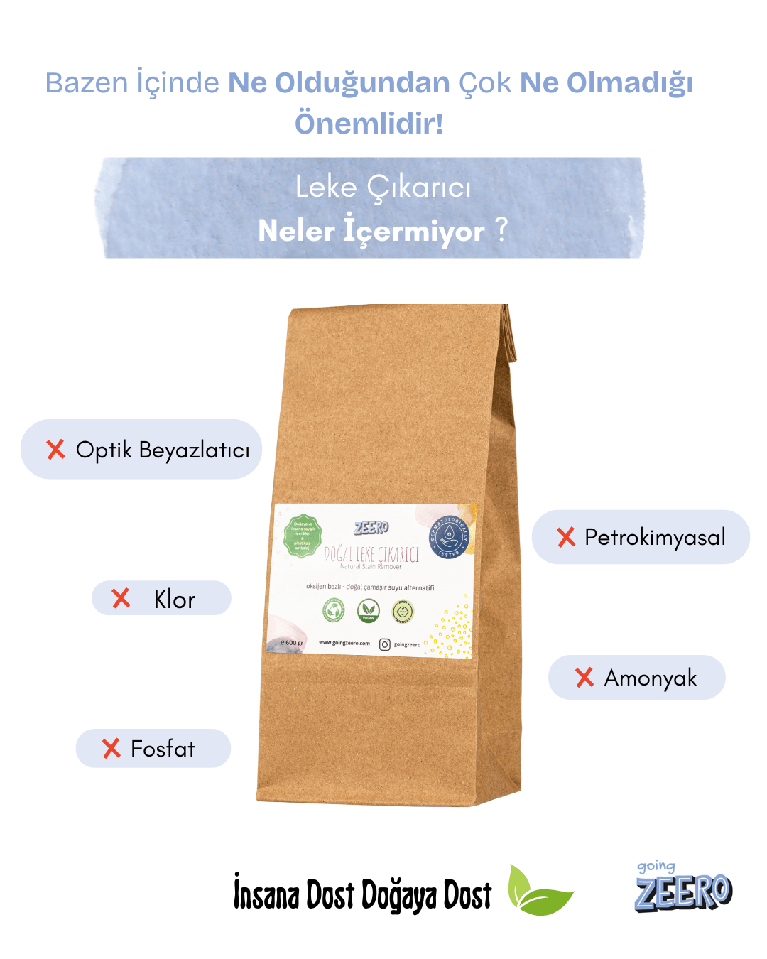 Oksijen Bazlı Doğal Leke Çıkarıcı - Eko Paket