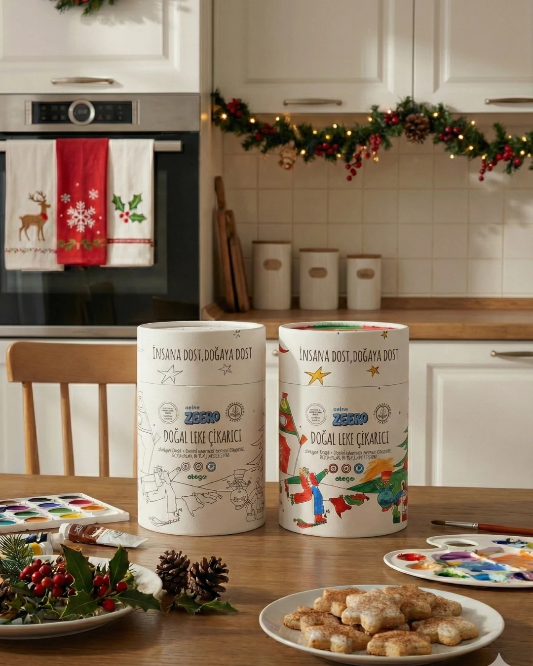 Oksijen Bazlı Doğal Leke Çıkarıcı - Boyama Yapılabilen Özel Ambalaj 