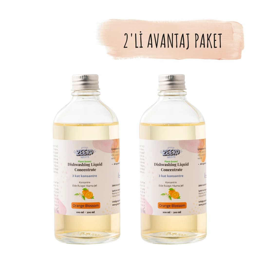 Elde Bulaşık Yıkama Deterjanı (2'li Paket Orange)