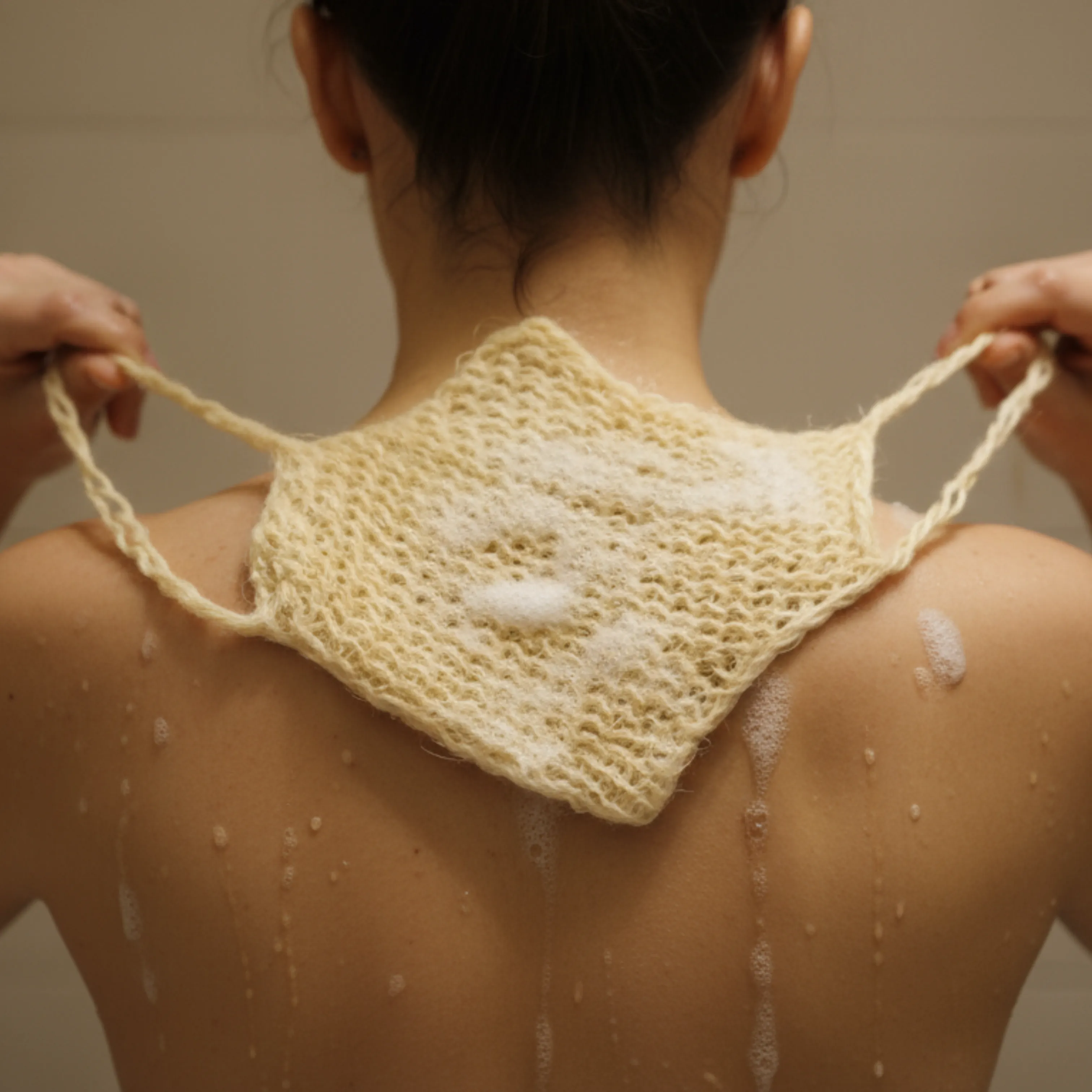 Palmiye Lifi El Örgüsü Lif Kese  