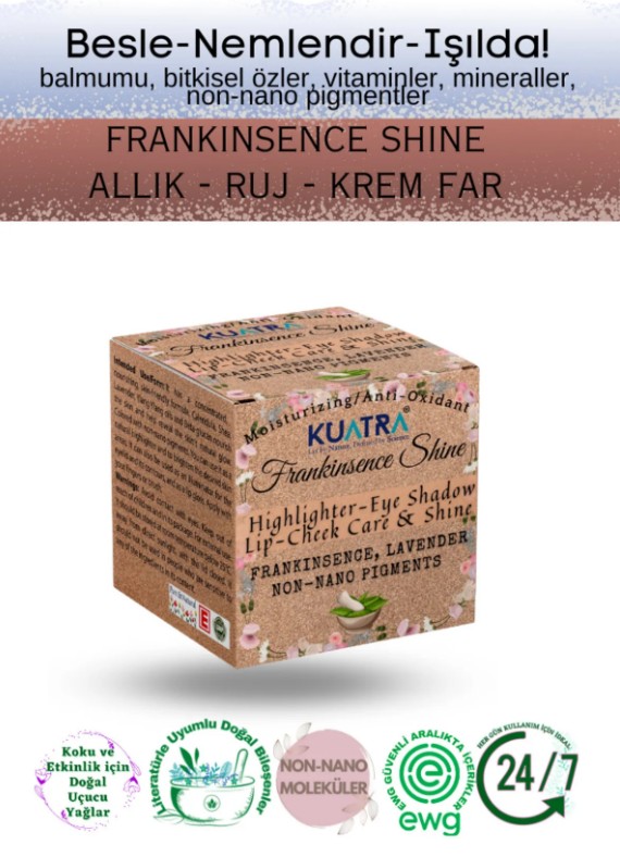 Frankinsence Shine - Hepsi Bir Arada Balm (Ruj - Allık - Göz Farı) 7ml