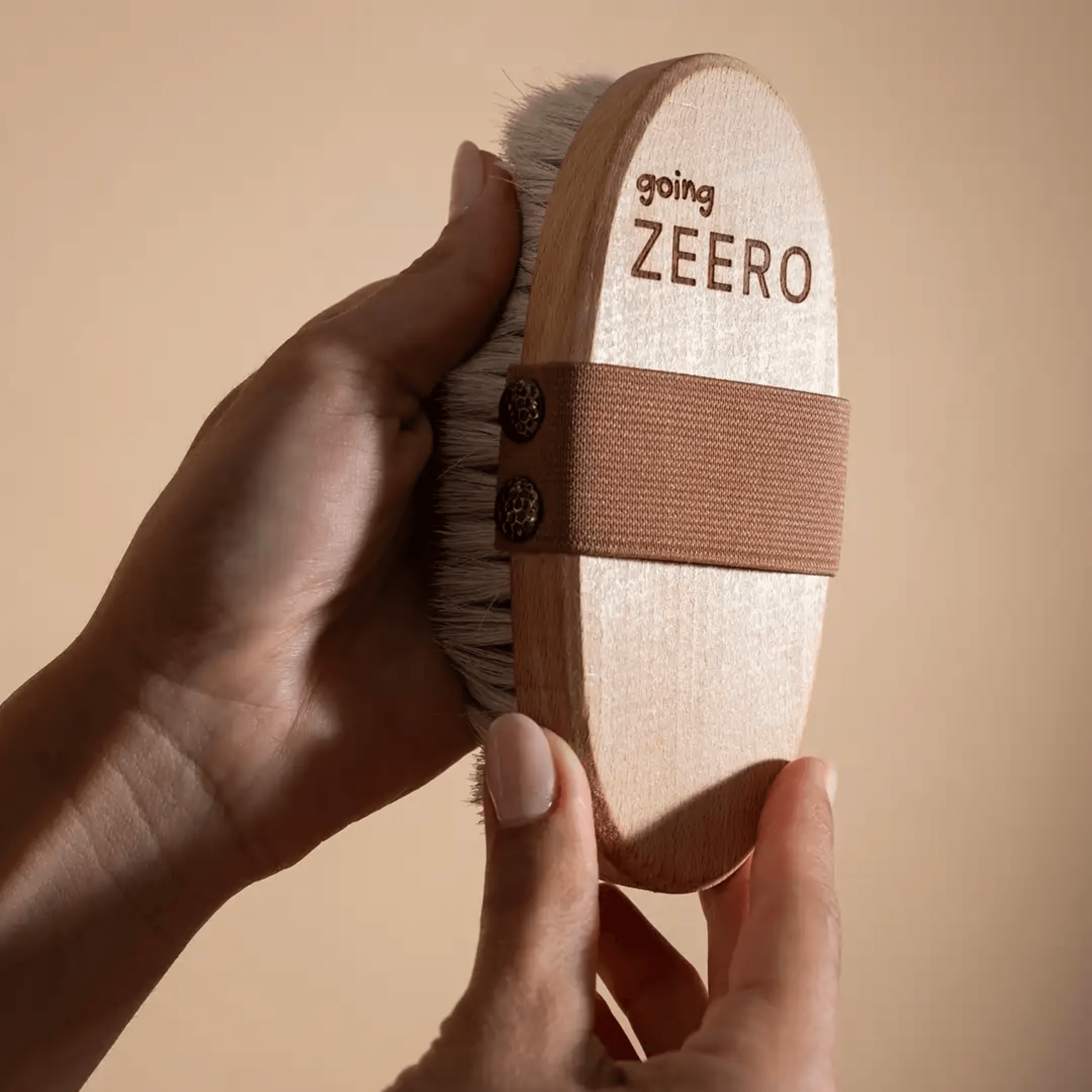 Doğal At Kılı Vücut Fırçası - Kuru Fırçalama