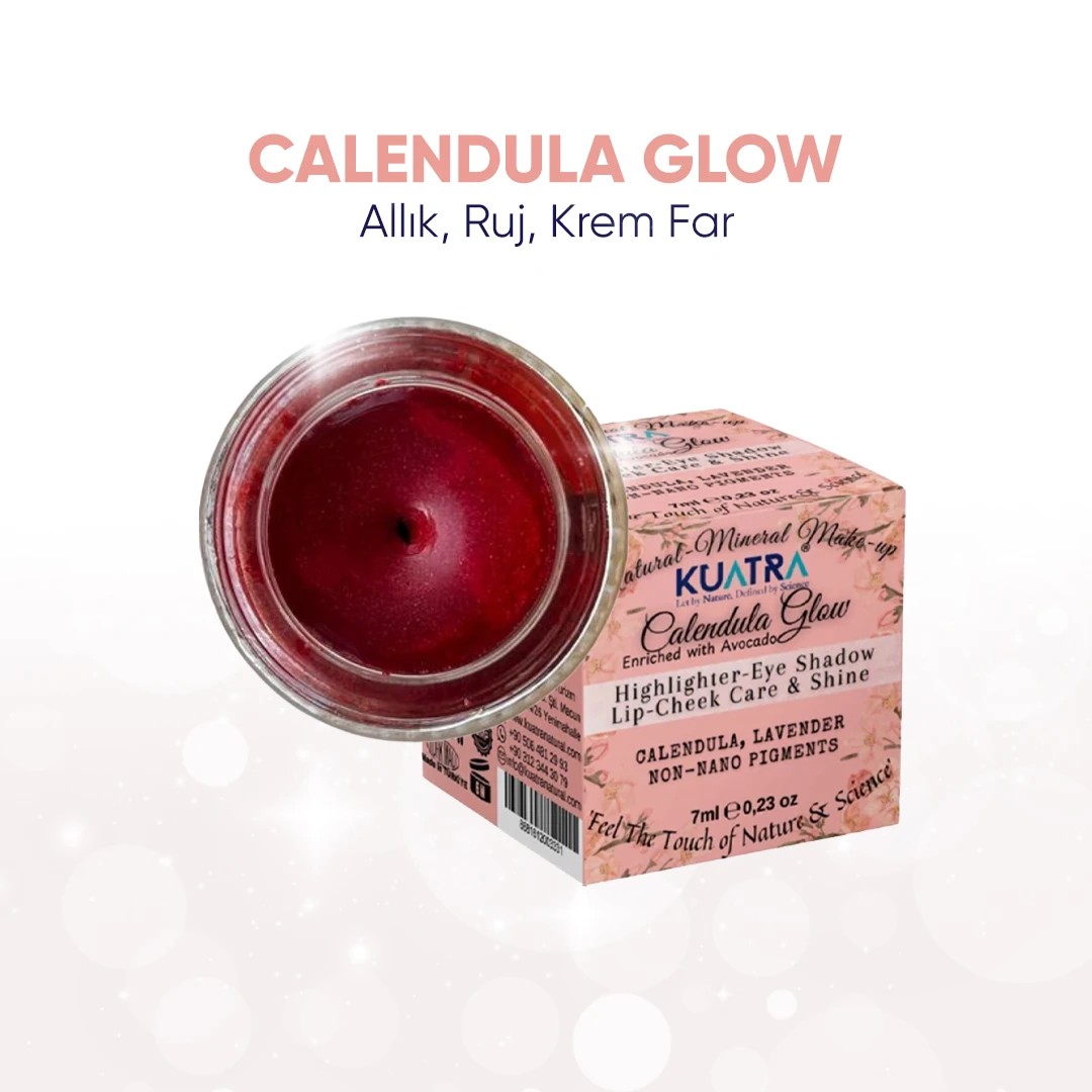 Calendula Glow - Hepsi Bir Arada Balm (Ruj - Allık - Göz Farı - Highlighter) 7ml