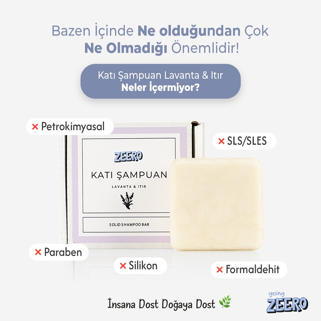 Katı Şampuan Lavanta & Itır Sülfatsız Şampuan