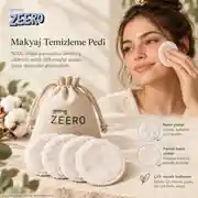 Yıkanabilir Makyaj Temizleme Pedi (%100 Pamuk 4'lü)