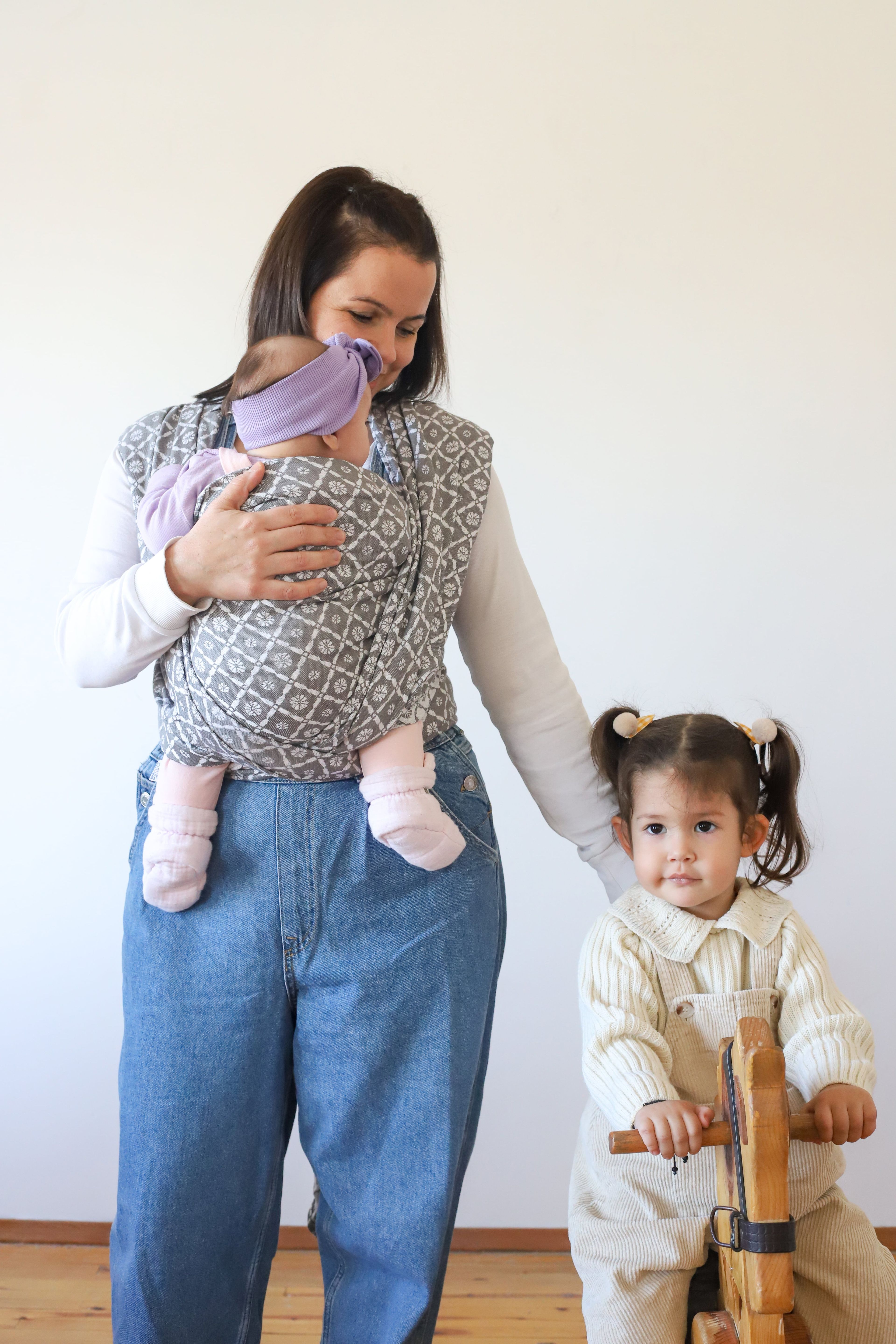 Dokuma Wrap Sling Papatya Organik Pamuk Ve Bambu Anakucağı