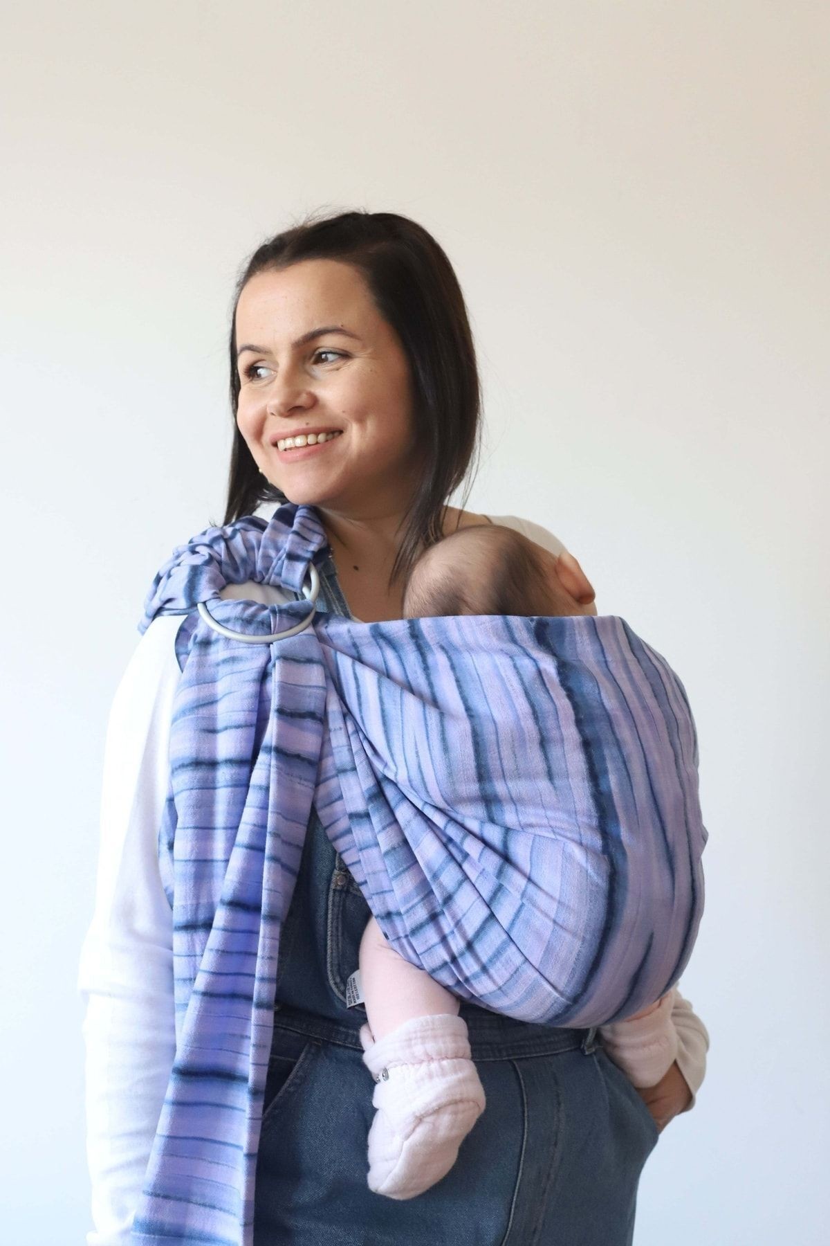 Halka Sling Batik Mor Organik Pamuk Anakucağı