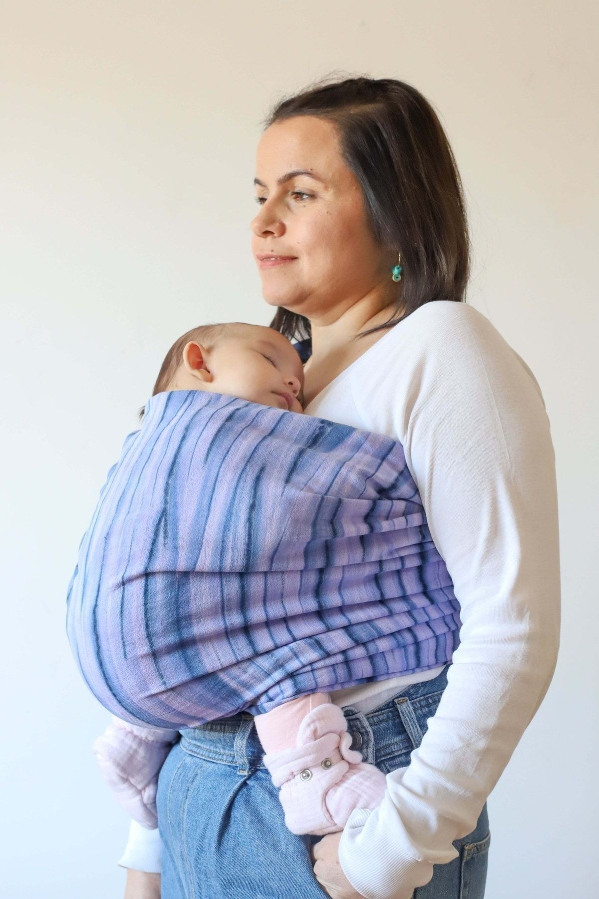 Halka Sling Batik Mor Organik Pamuk Anakucağı
