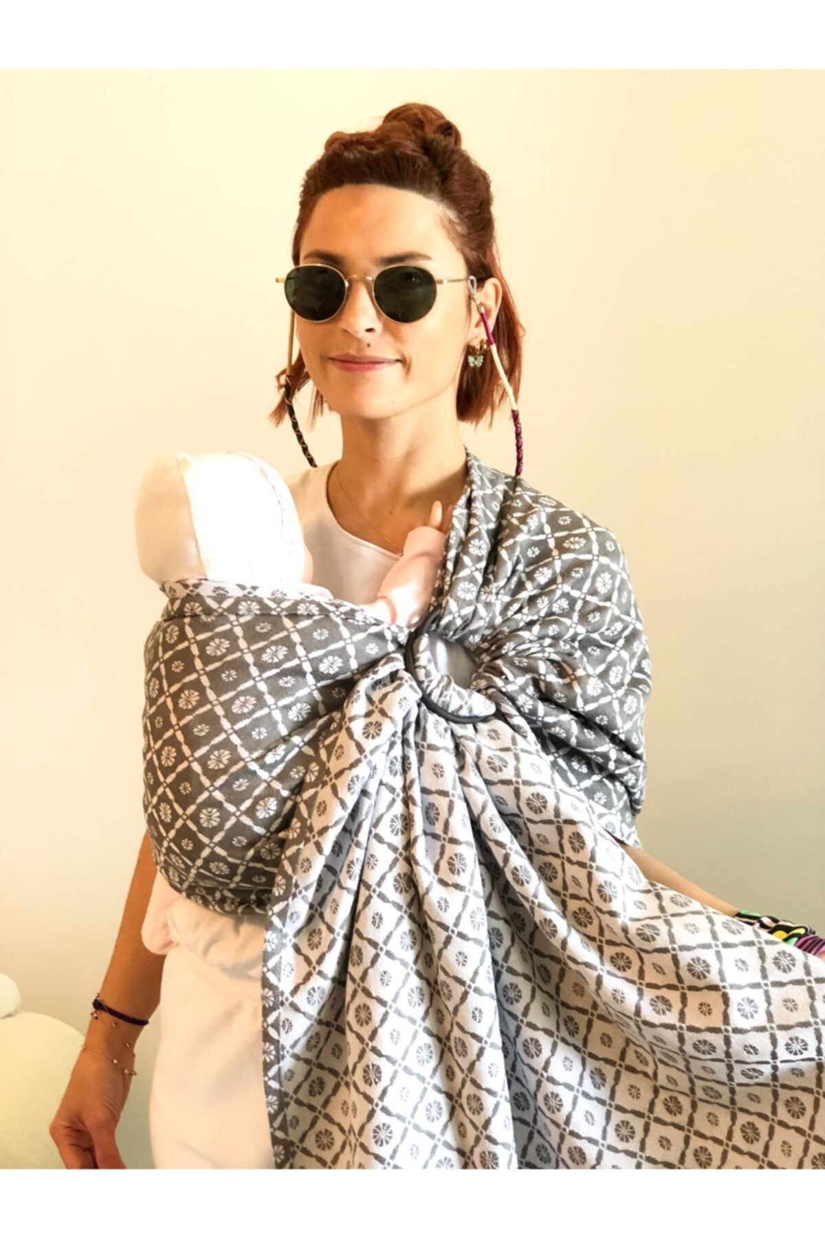 Halka Sling Papatya Organik Pamuk Ve Bambu Anakucağı