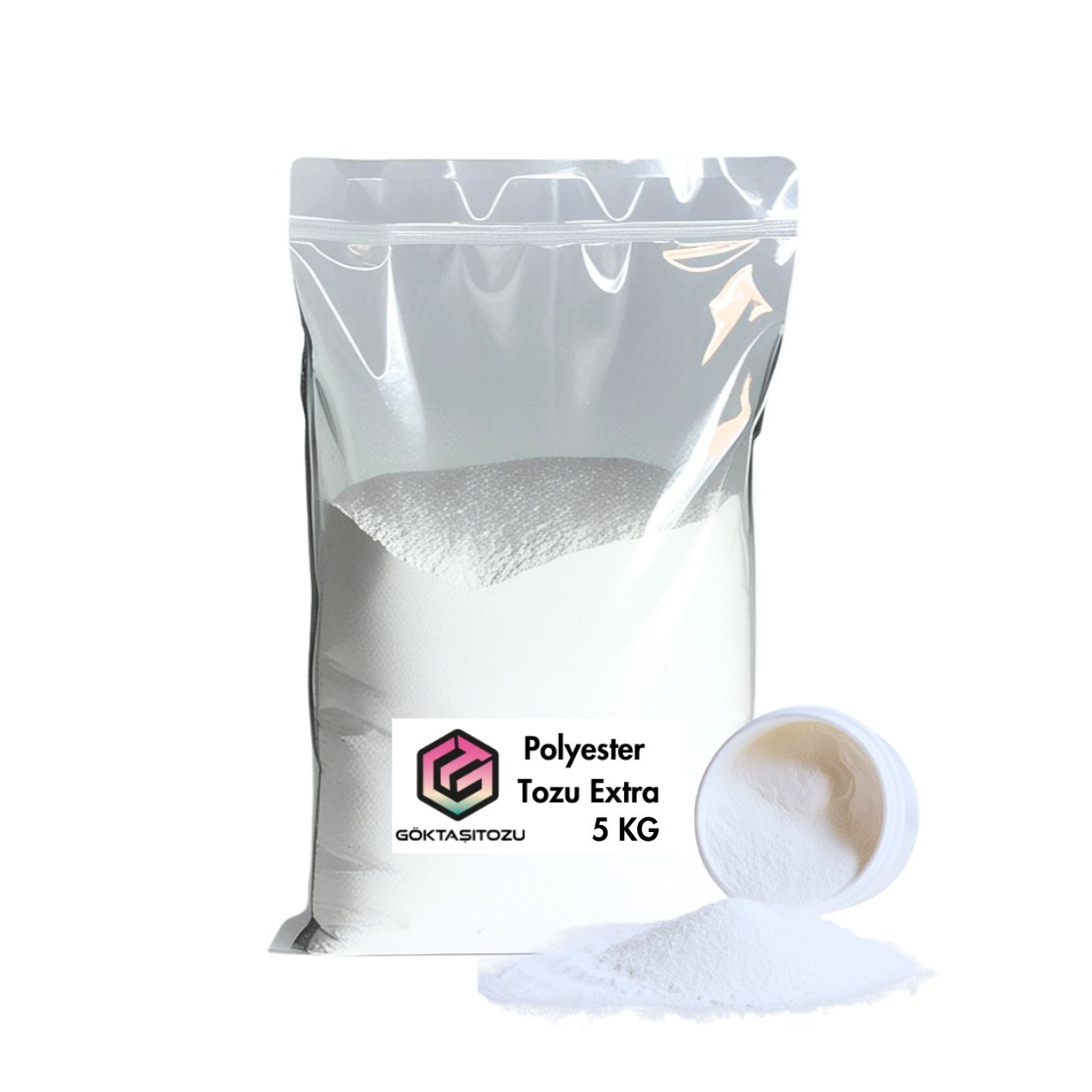 POLYESTER TOZU EXTRA HOBİ HARCI OBJE MUMLUK HEYKEL SAKSI YAPIMI İÇİN KIRIK BEYAZ DÖKÜM TOZU 5 KG
