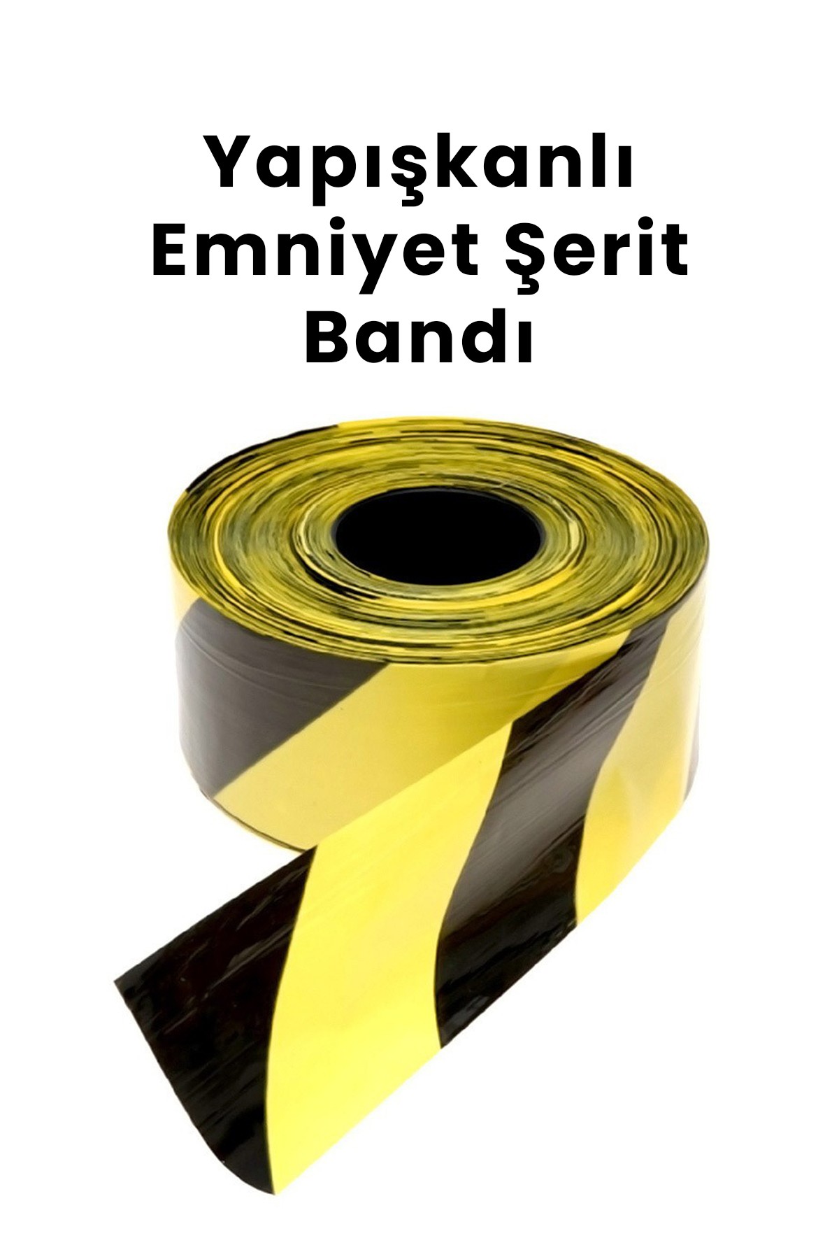 Zemin Yer İşaretleme Bandı Güçlü Kaliteli Bantlar 45mm 30m - Sarı - Siyah