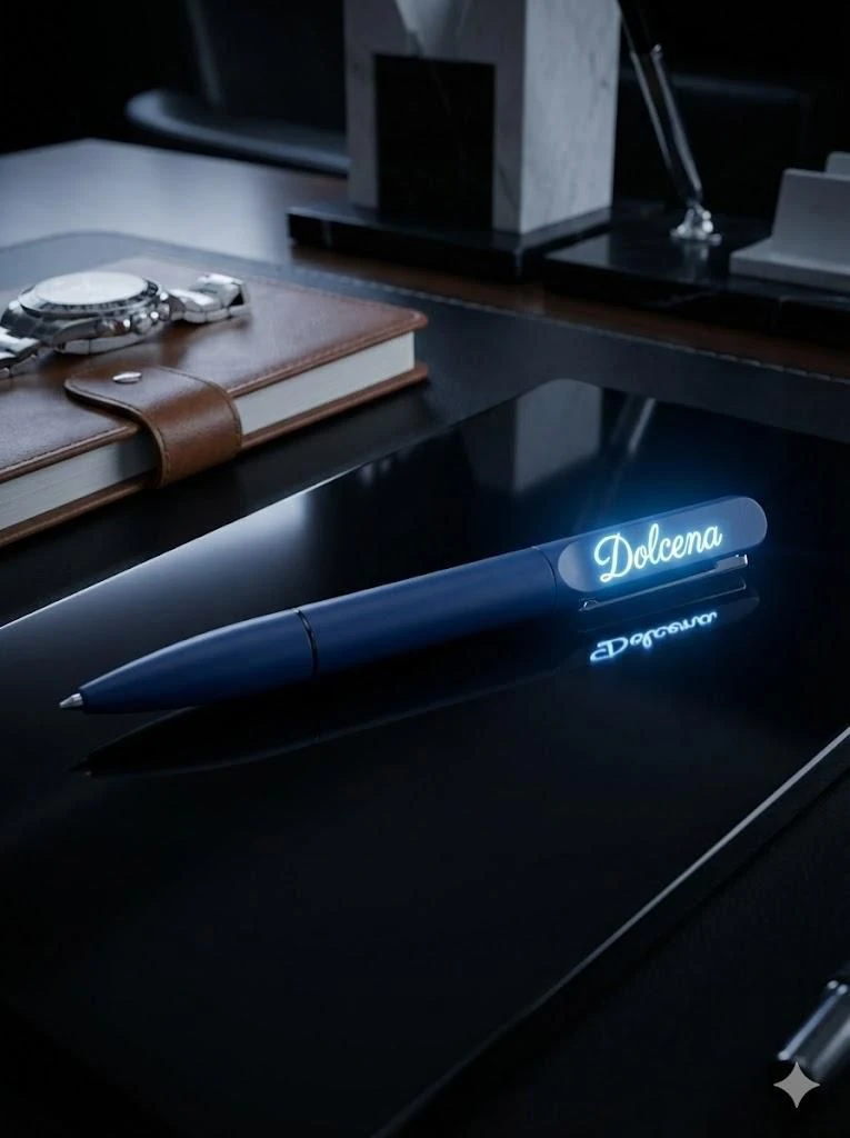 Özel Işıklı Kişisel Metal Tükenmez Kalem Tek yön Lazer Baskı