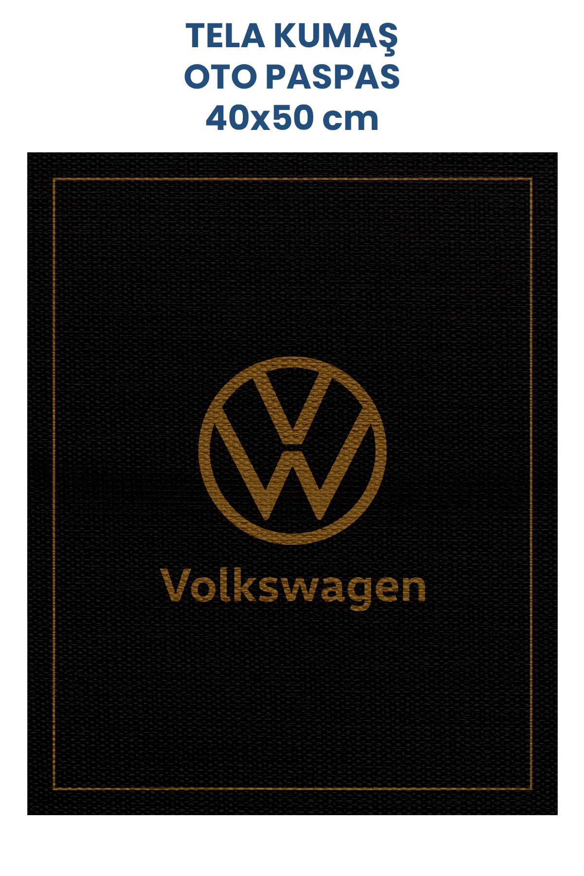 Tela Kumaş Oto Paspas 40x50cm 100 Adet - Volkswagen Logolu