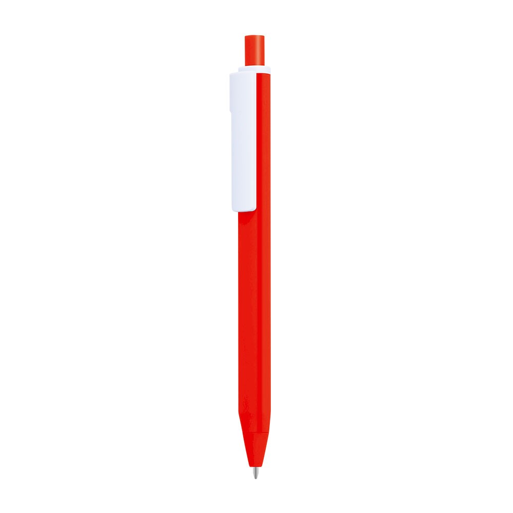 Üsküdar Plastik Tükenmez Kalem Özel Logo Baskılı - Kırmızı 500 Adet Tek Renk