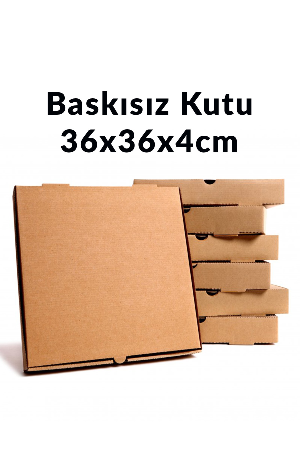 Baskısız Pizza Kutusu 100 Adet - 36cm Pizza Kutusu