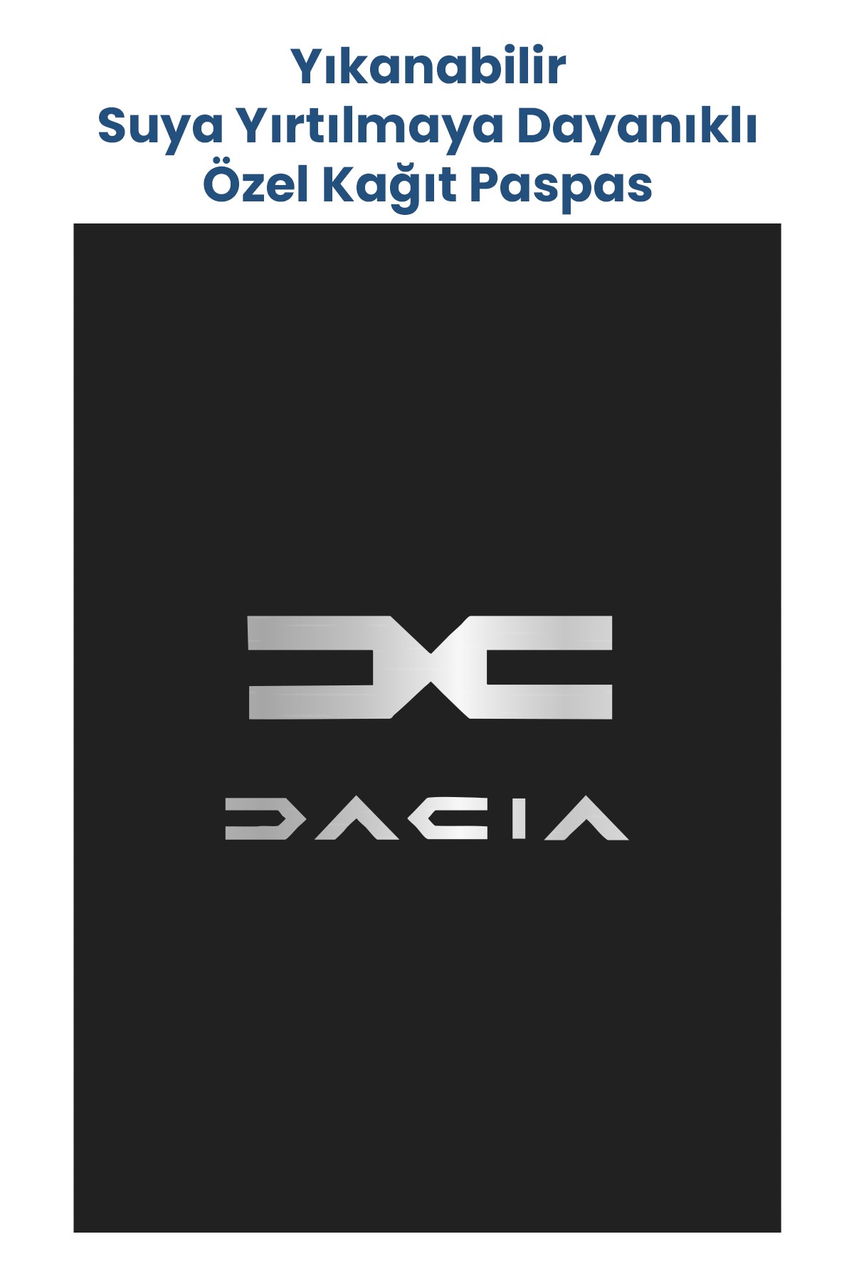 Özel Yıkanabilir Kağıt Paspas 250 Adet 35x50cm - Dacia Desenli