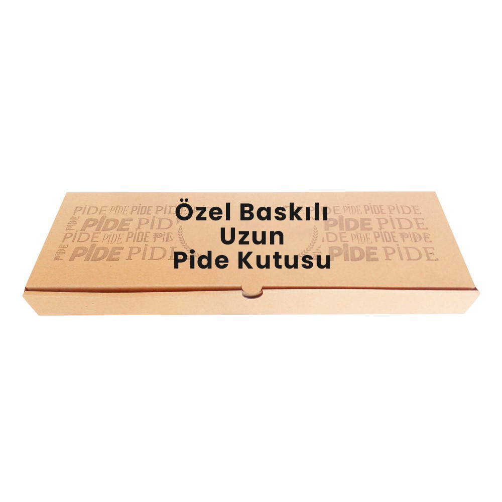 Standart Baskılı Uzun Pide Kutusu - 14x43,5x 4cm 5000 Adet