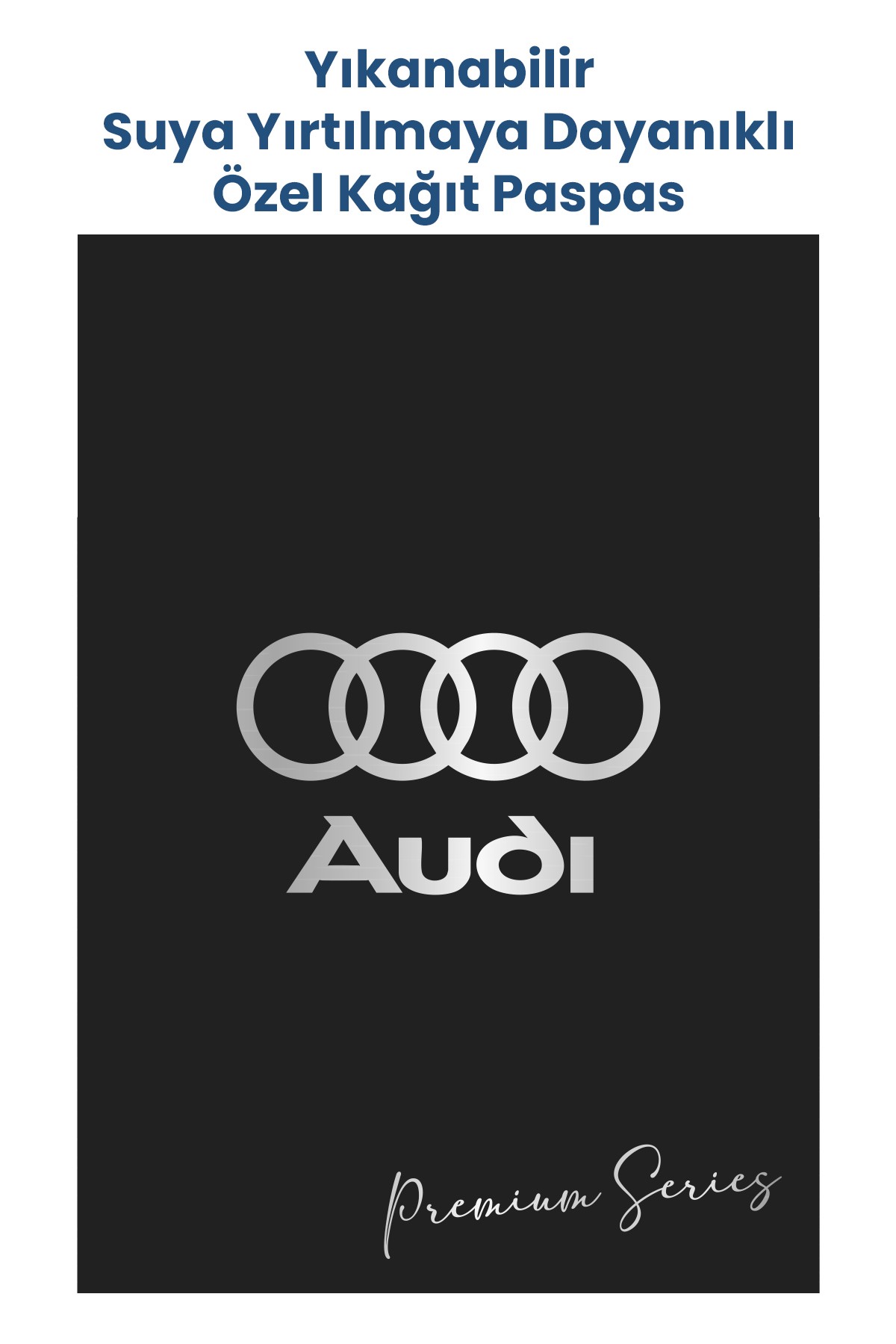 Özel Yıkanabilir Kağıt Paspas 250 Adet 35x50cm - Audi Desenli