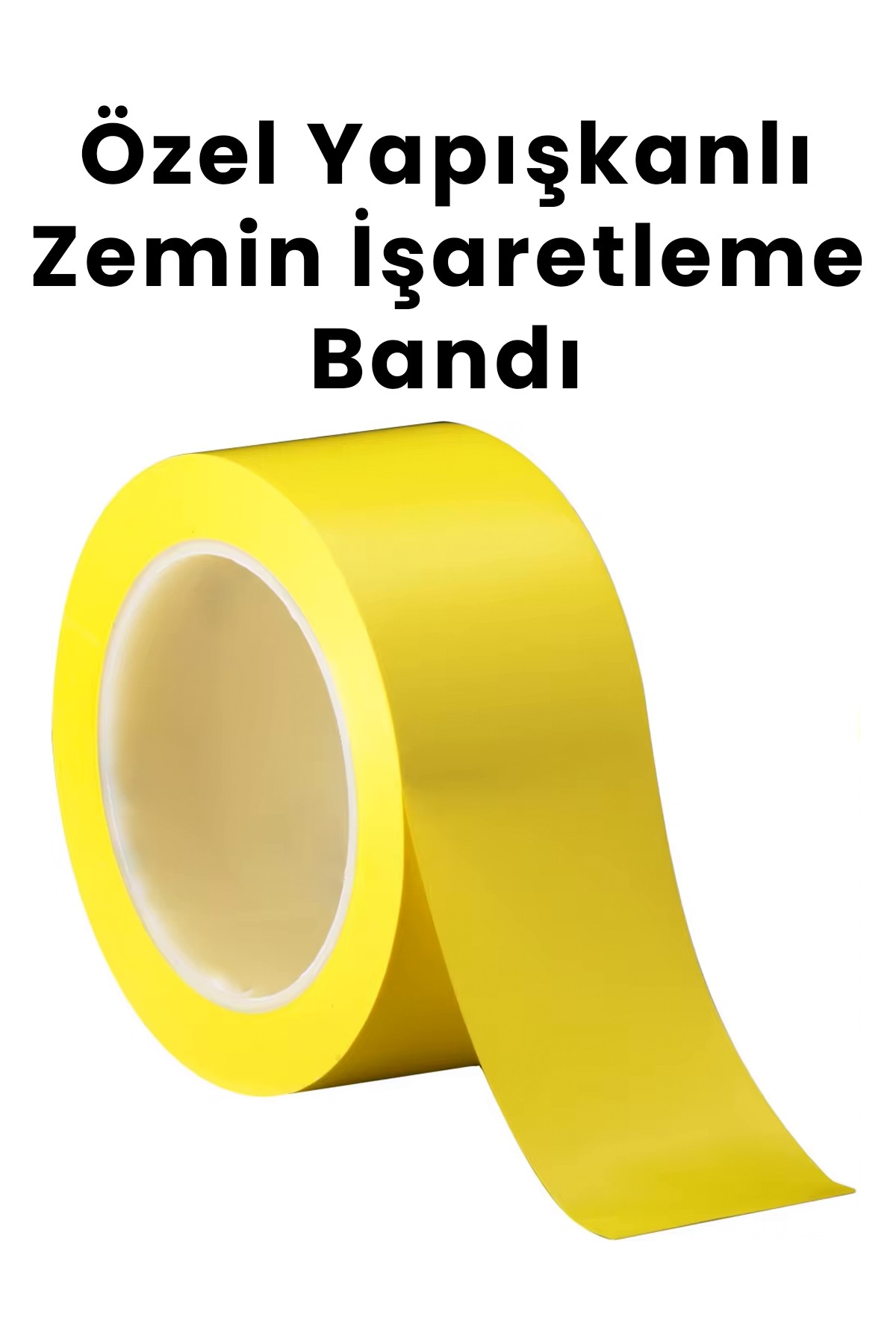 Zemin Yer İşaretleme Bandı Güçlü Kaliteli Bantlar 45mm 30m - Sarı