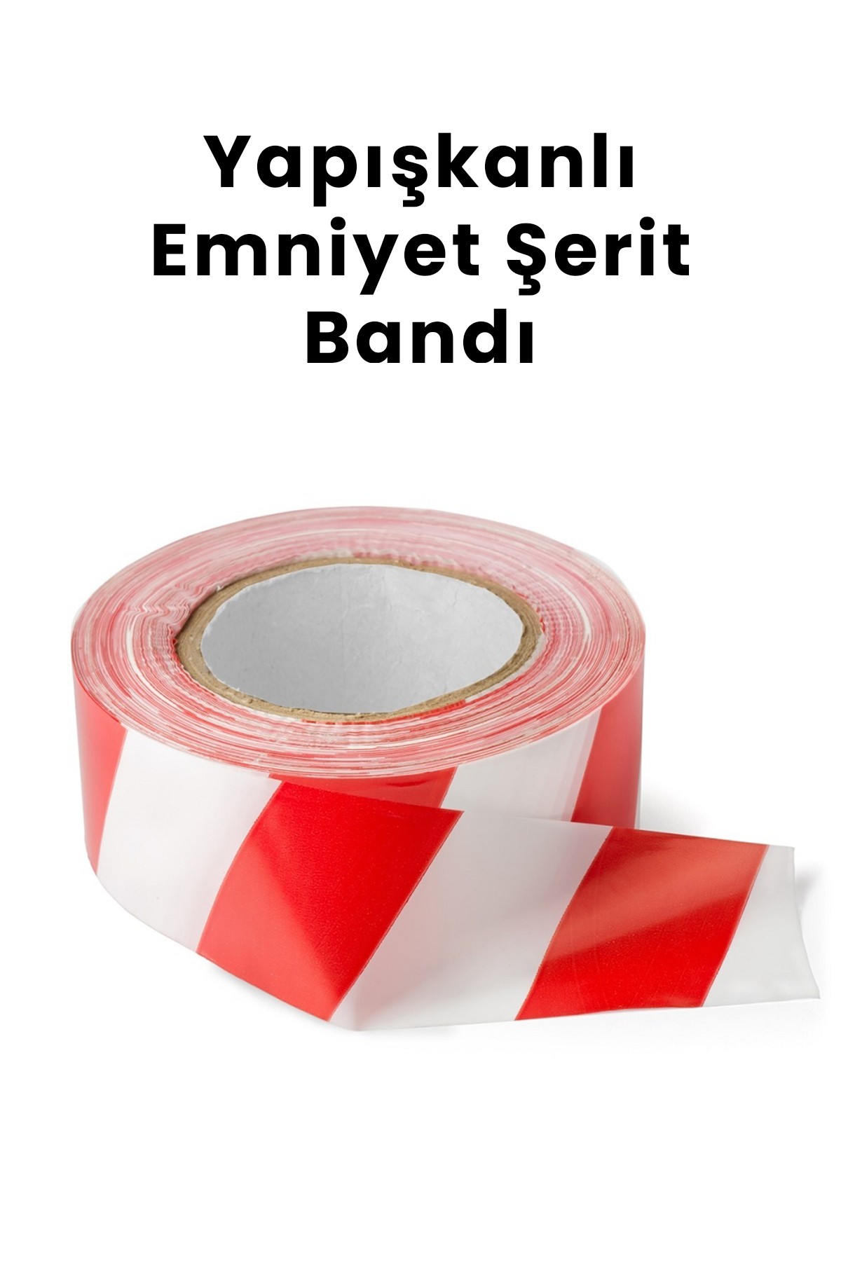 Zemin Yer İşaretleme Bandı Güçlü Kaliteli Bantlar 45mm 30m - Kırmızı - Beyaz