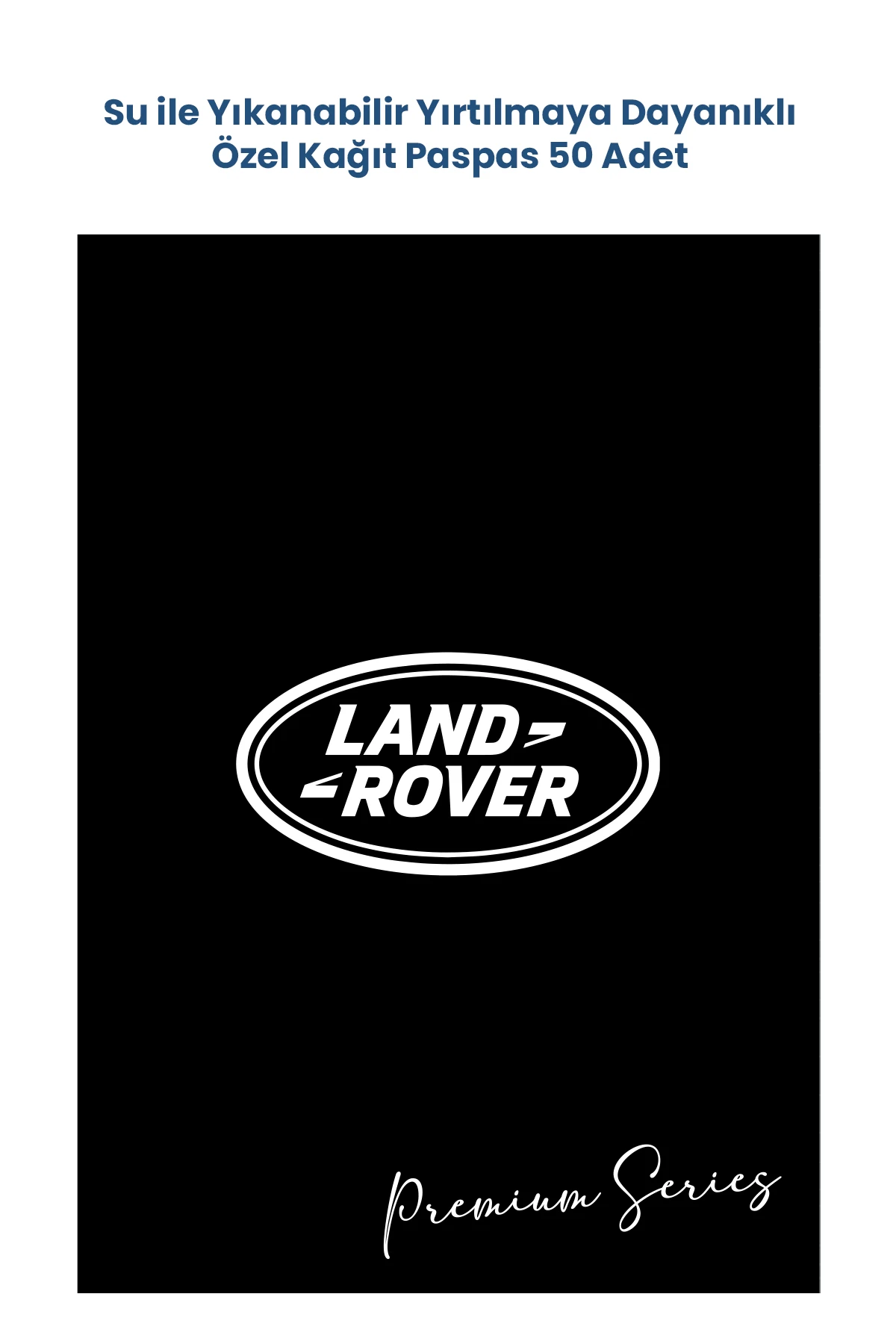 Özel Yıkanabilir Lateks Kağıt Paspas 250 Adet Siyah 35x50cm - Land Rover Logolu