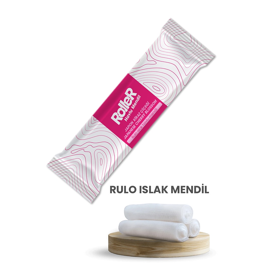 Standart Rulo Islak Mendil - 100 Adet Japon Kiraz Çiçeği Koku