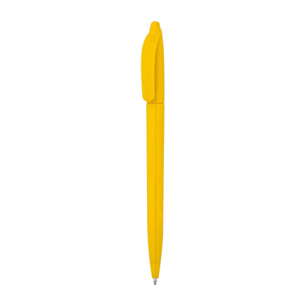 Beyoğlu Plastik Tükenmez Kalem Özel Logo Baskılı - Sarı 500 Adet Tek REnk
