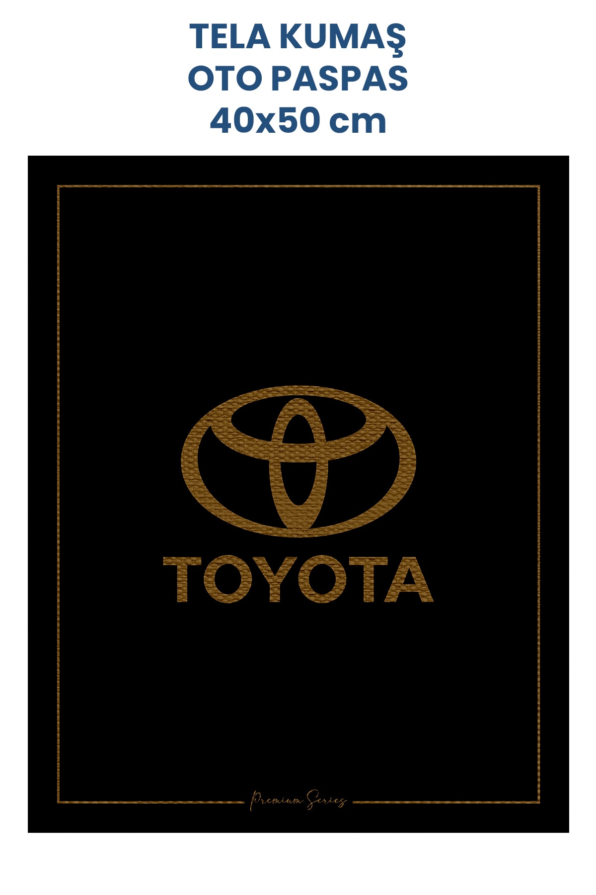 Tela Kumaş Oto Paspas 40x50cm 100 Adet - Toyota Logolu