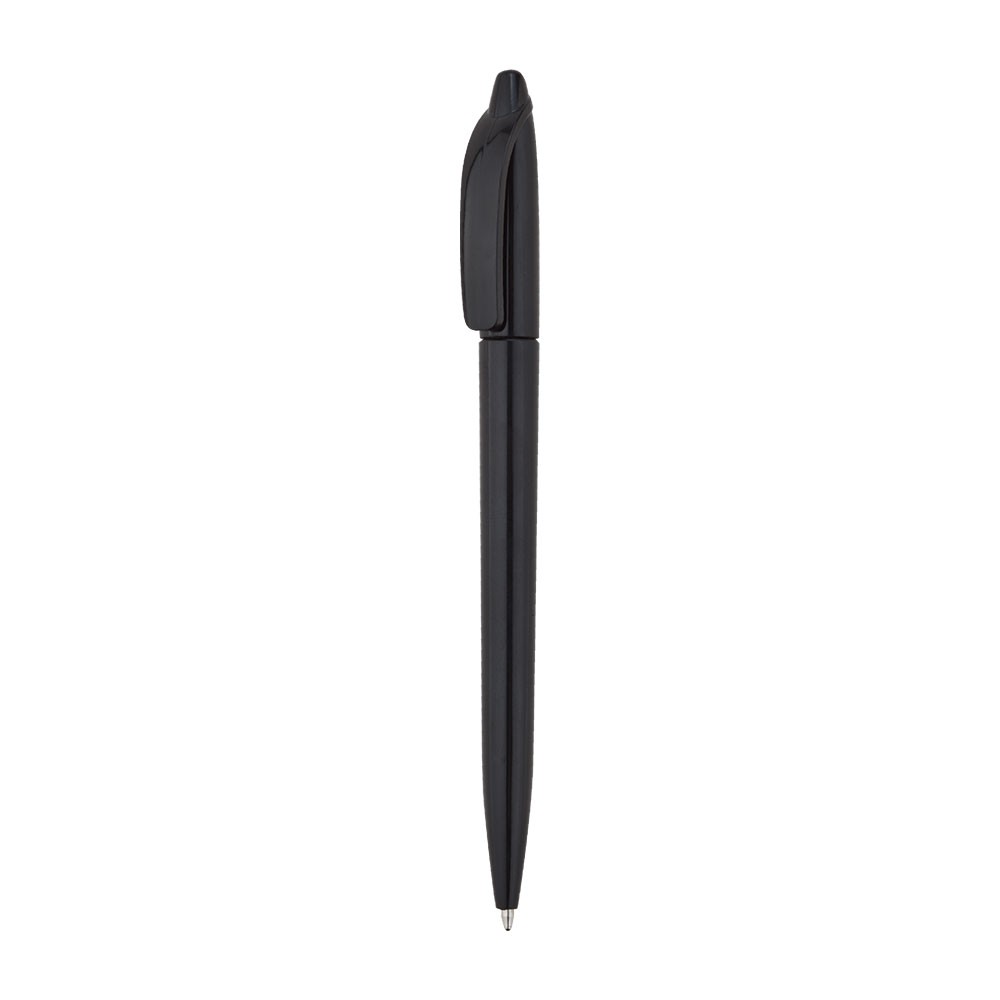 Beyoğlu Plastik Tükenmez Kalem Özel Logo Baskılı - Siyah 500 Adet Tek Renk
